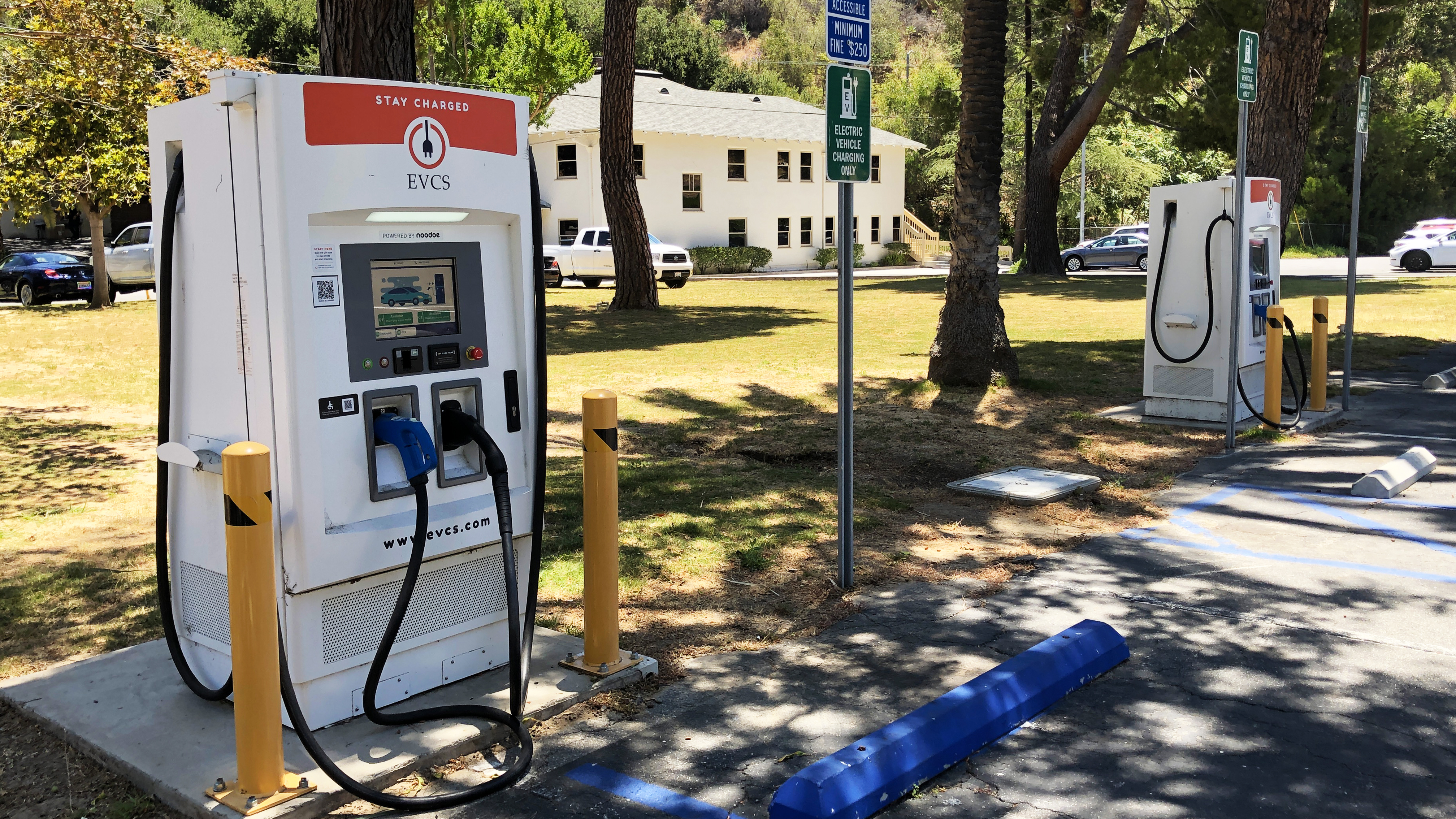 EV charging station at Barlow Respiratory Hospital