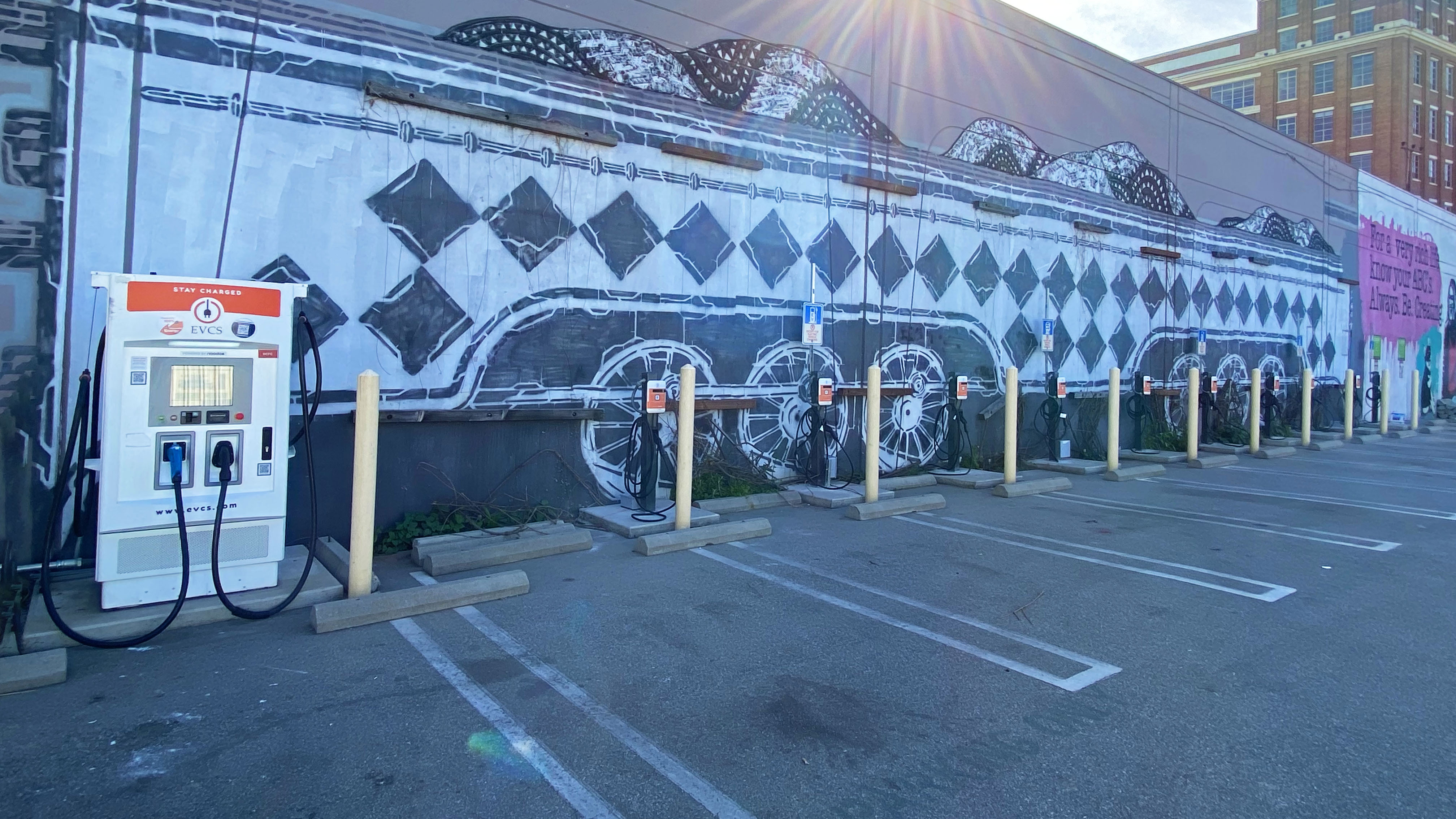 EV charging station at Imperial Street Parking - Los Angeles