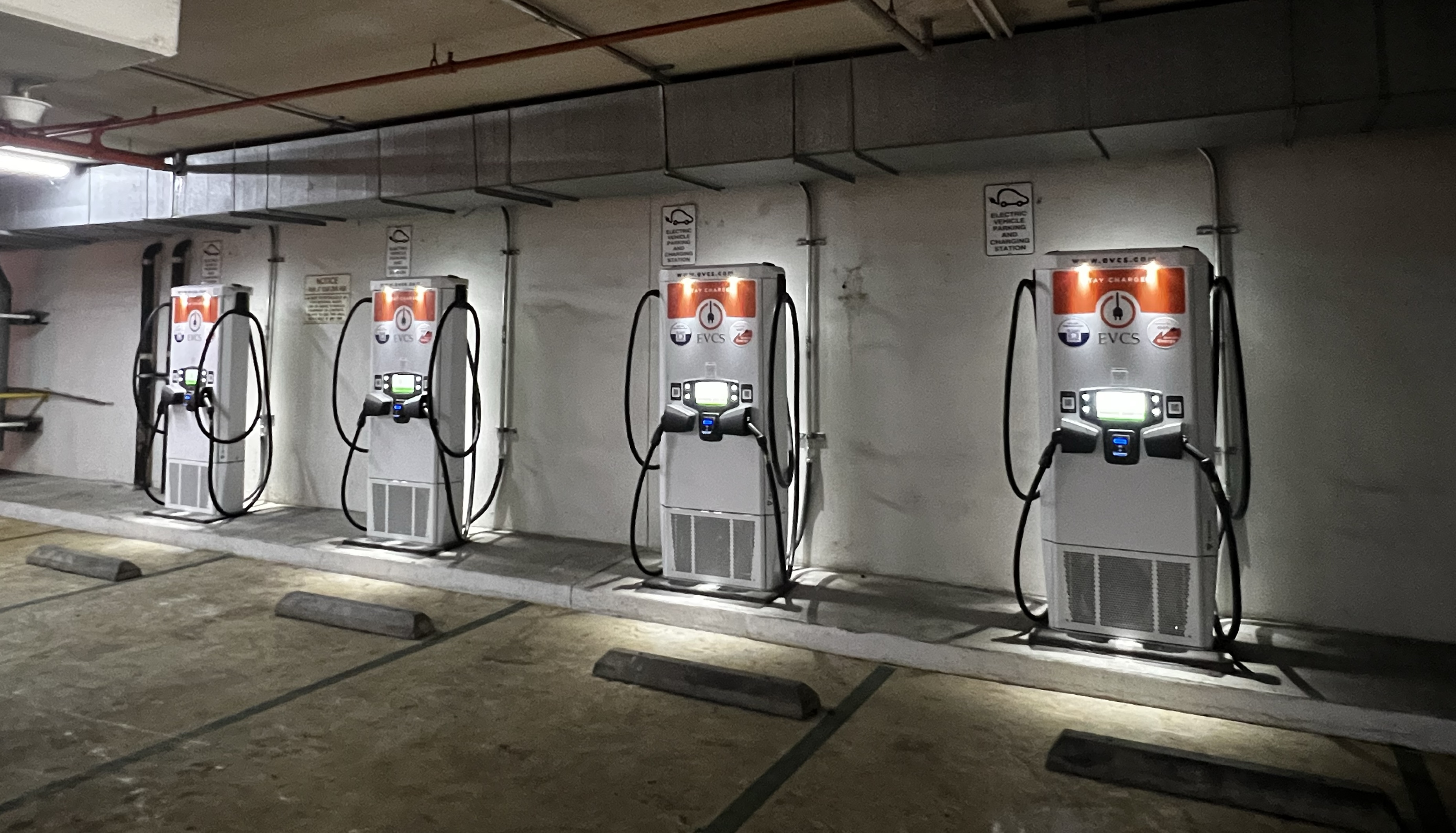 EV charging station at Hilton Los Angeles/San Gabriel