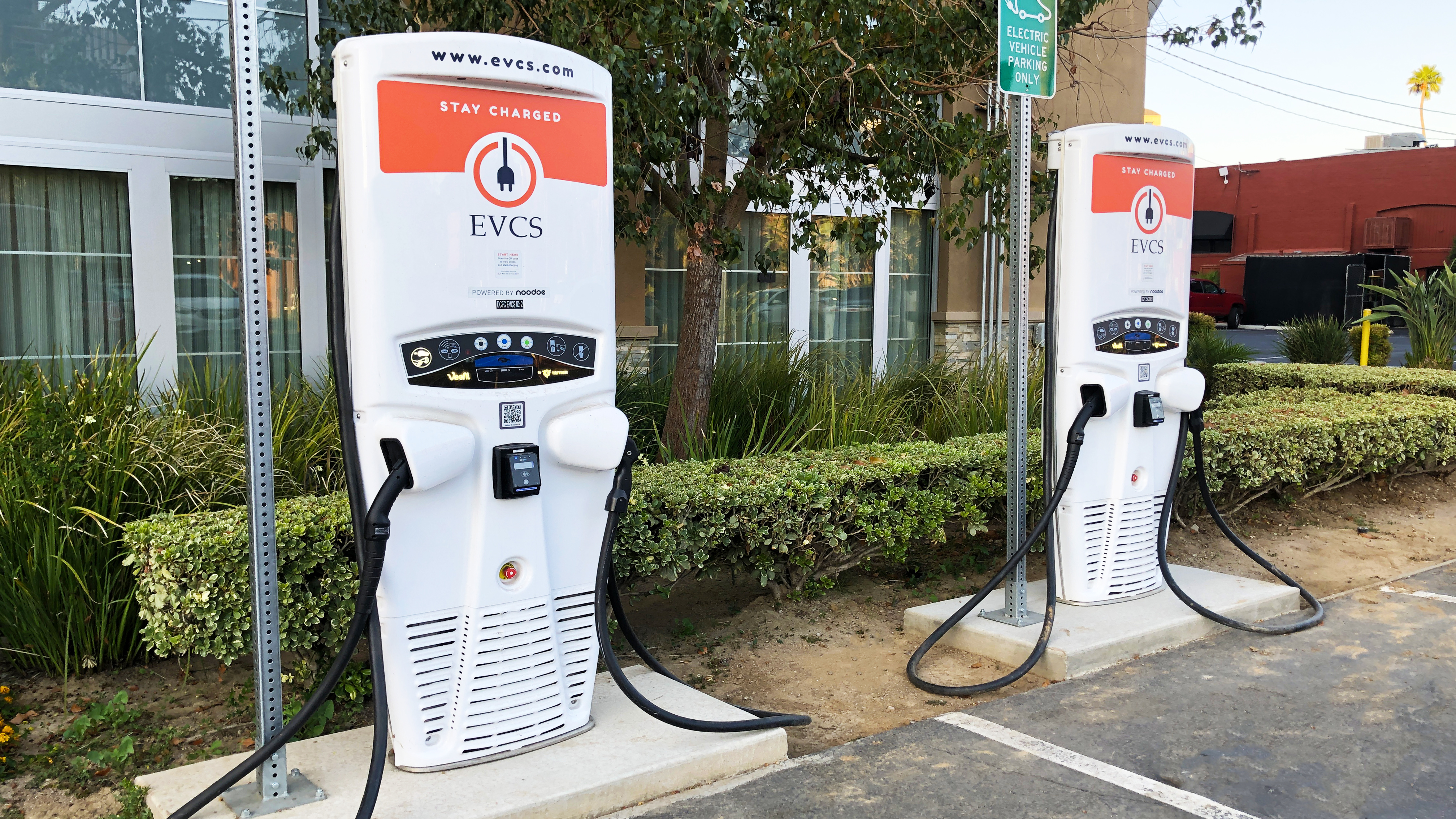 EV charging station at Hyatt Place Riverside