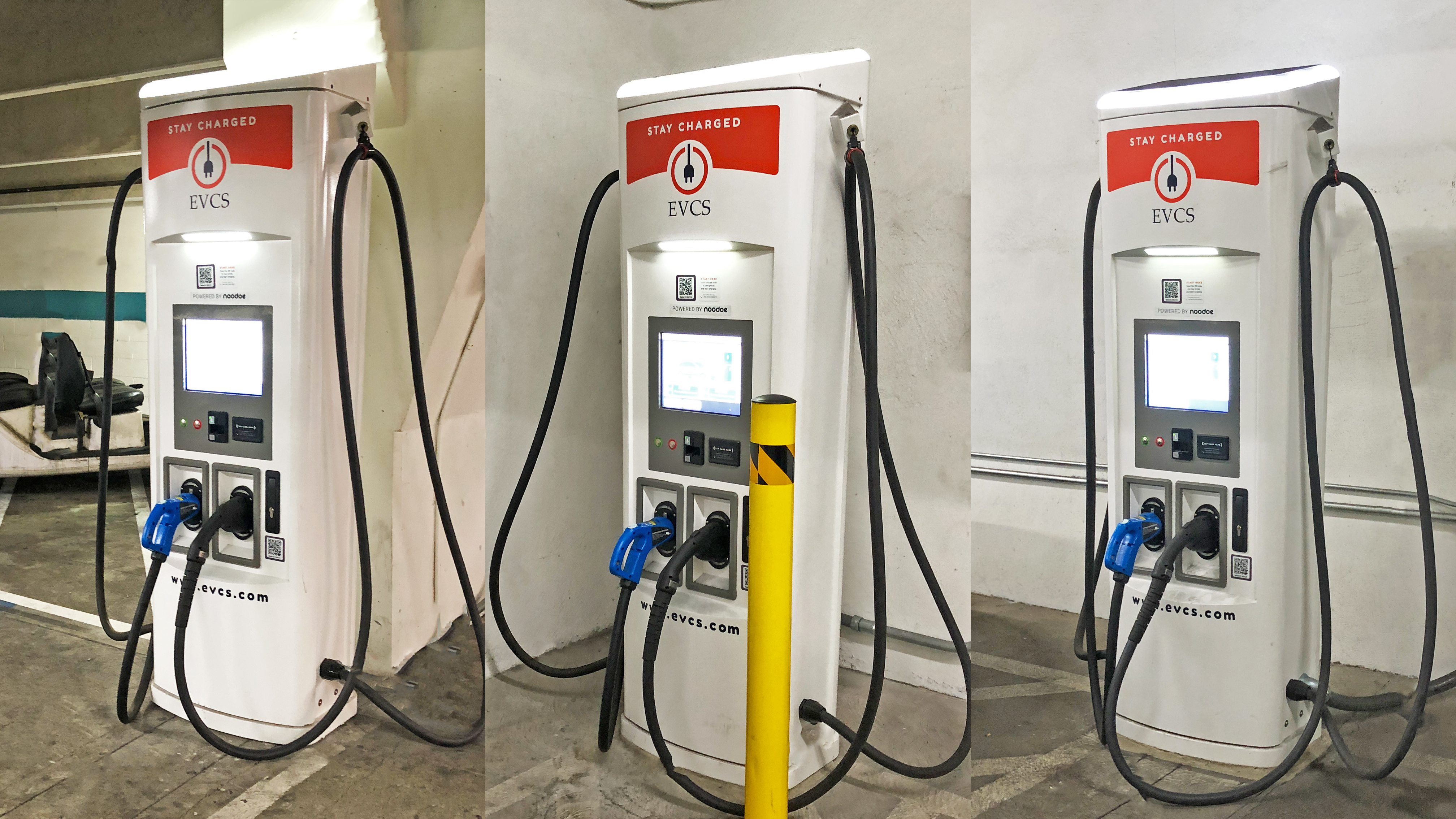 EV charging station at City of Los Angeles Lot 745