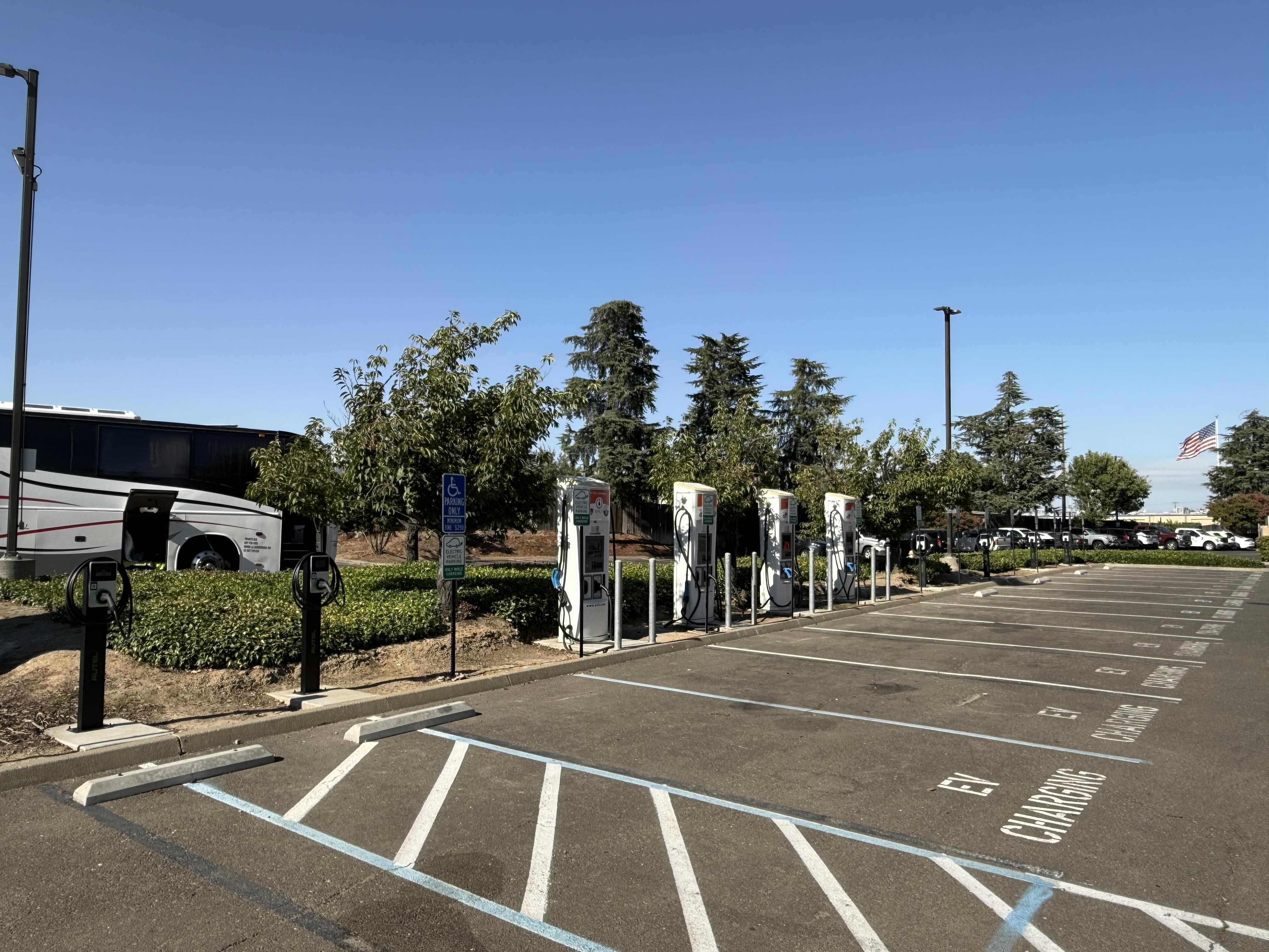 EV charging station at Hilton Sacramento Arden West