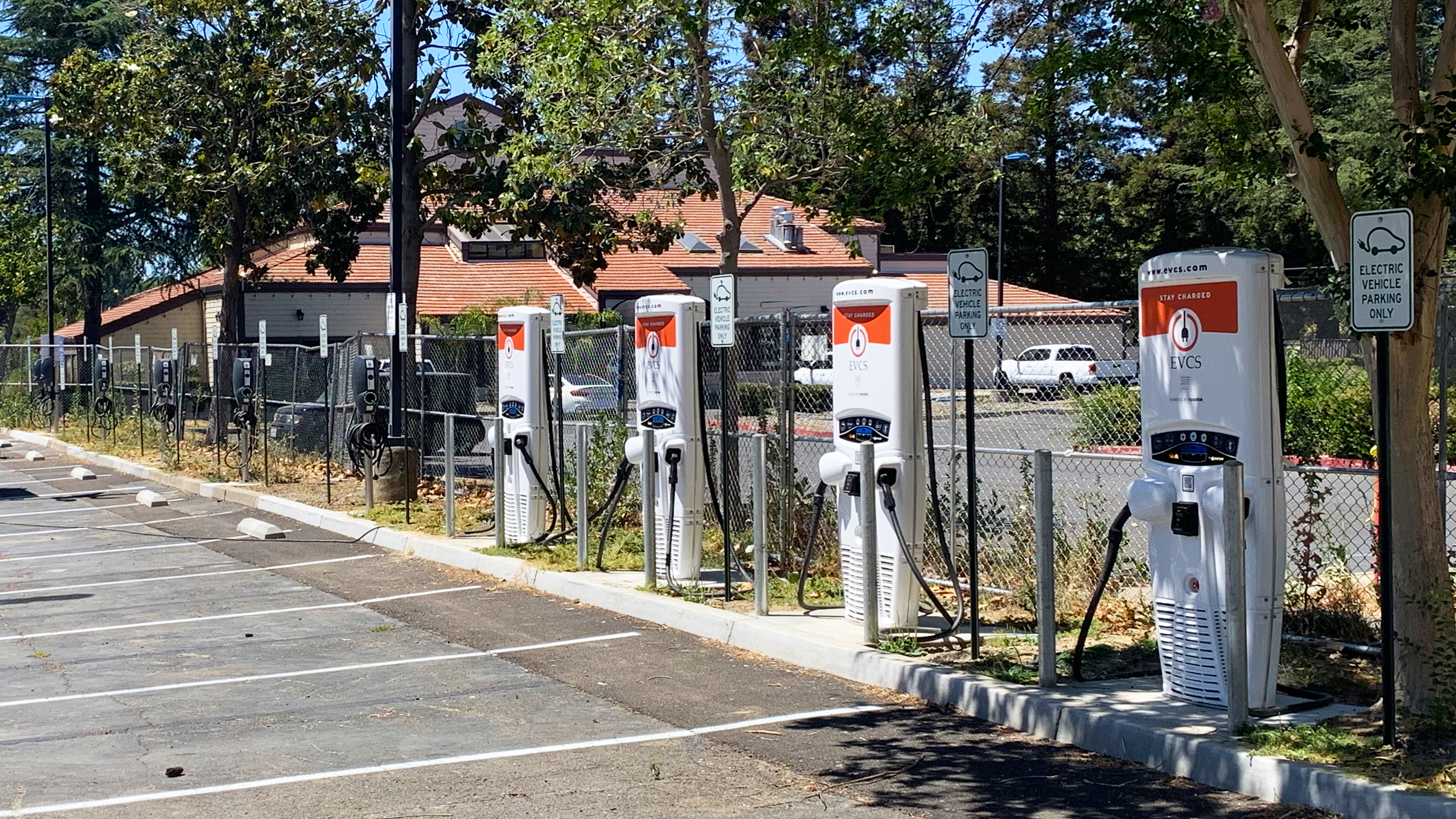 EV charging station at Track 281 Apartments - Sacramento