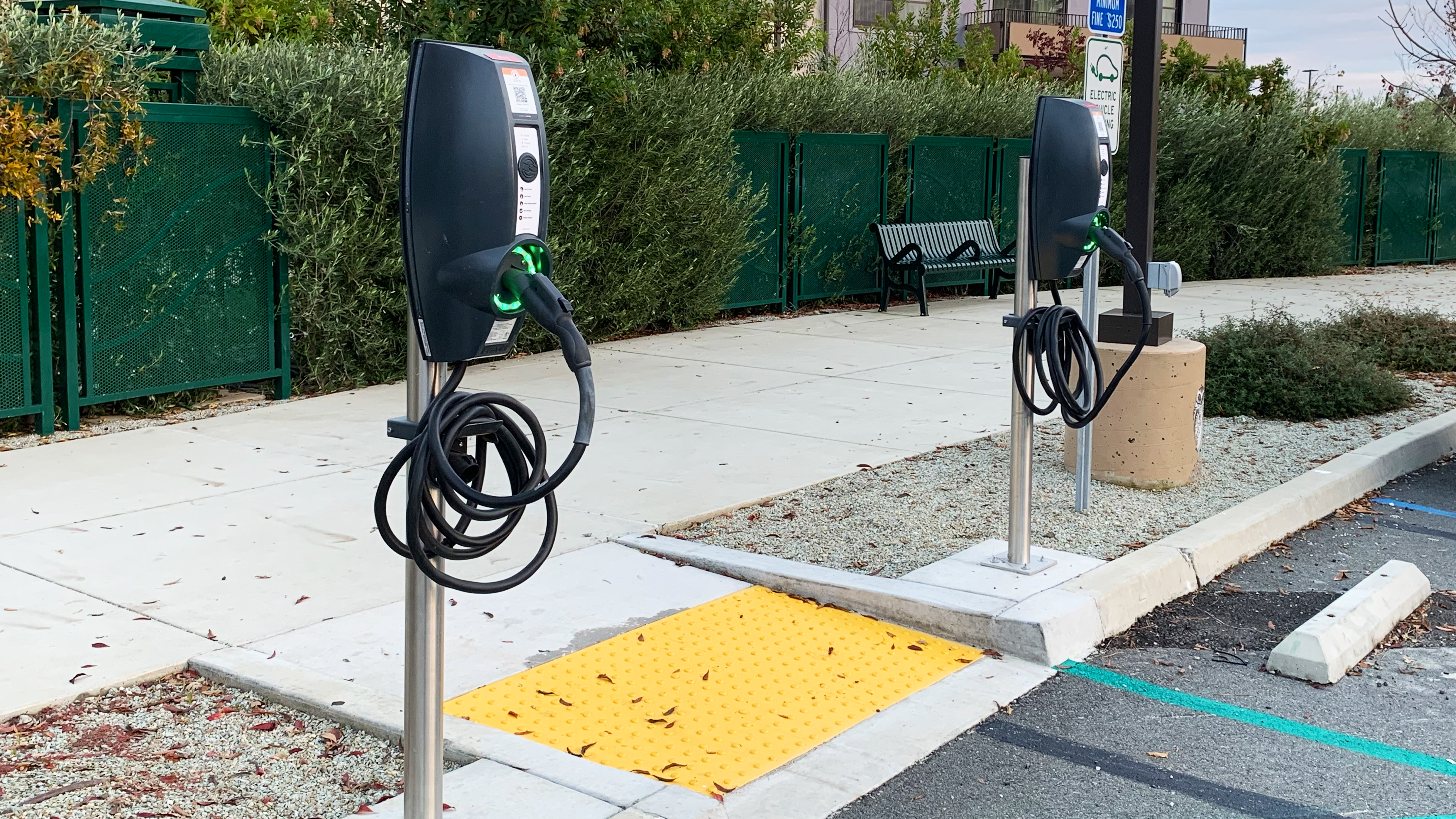 EV charging station at Sheraton Redding Hotel at the Sundial Bridge