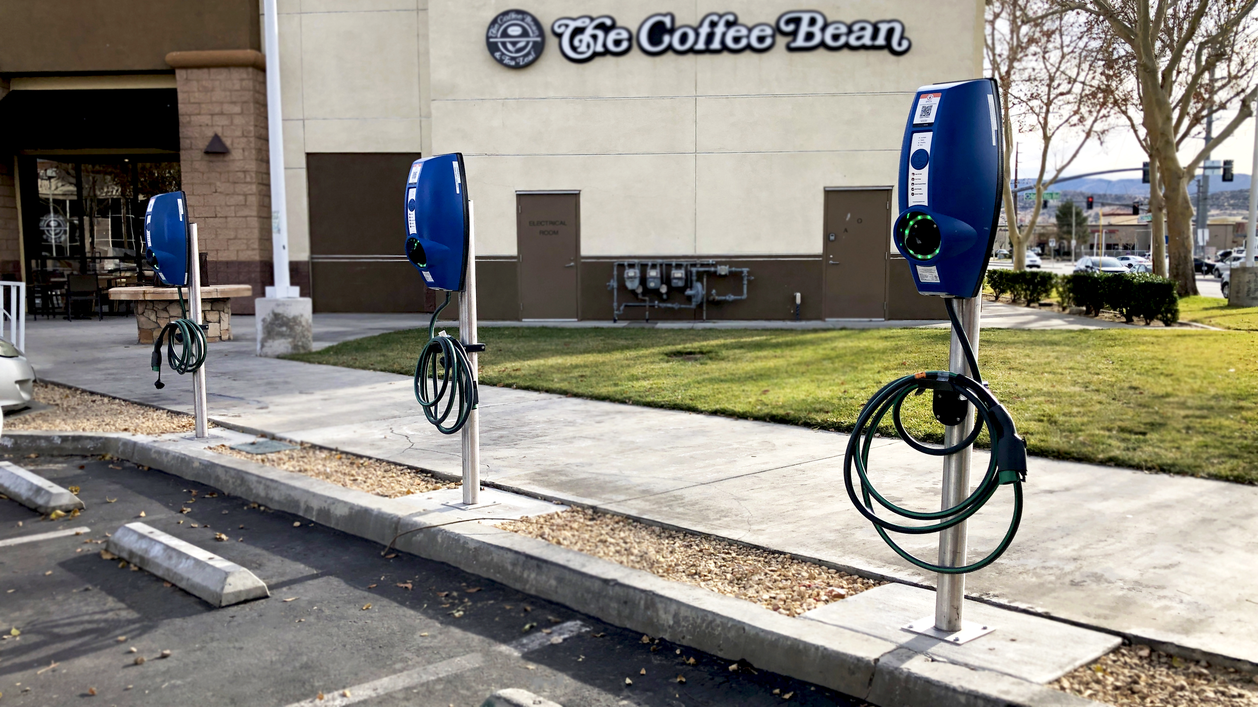 EV charging station at The Sierra Commons at Palmdale