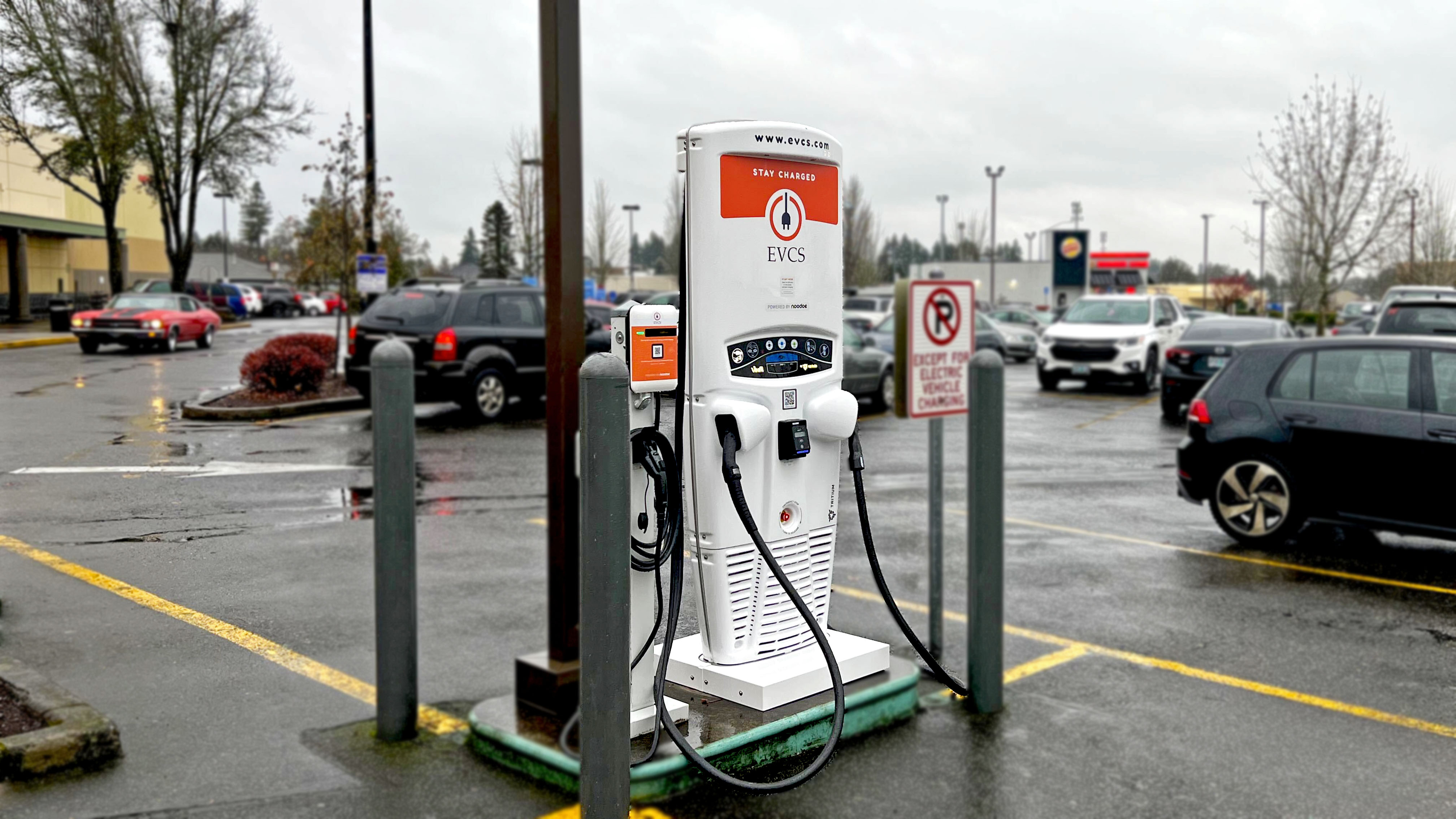 EV charging station at Fred Meyer - Scappoose