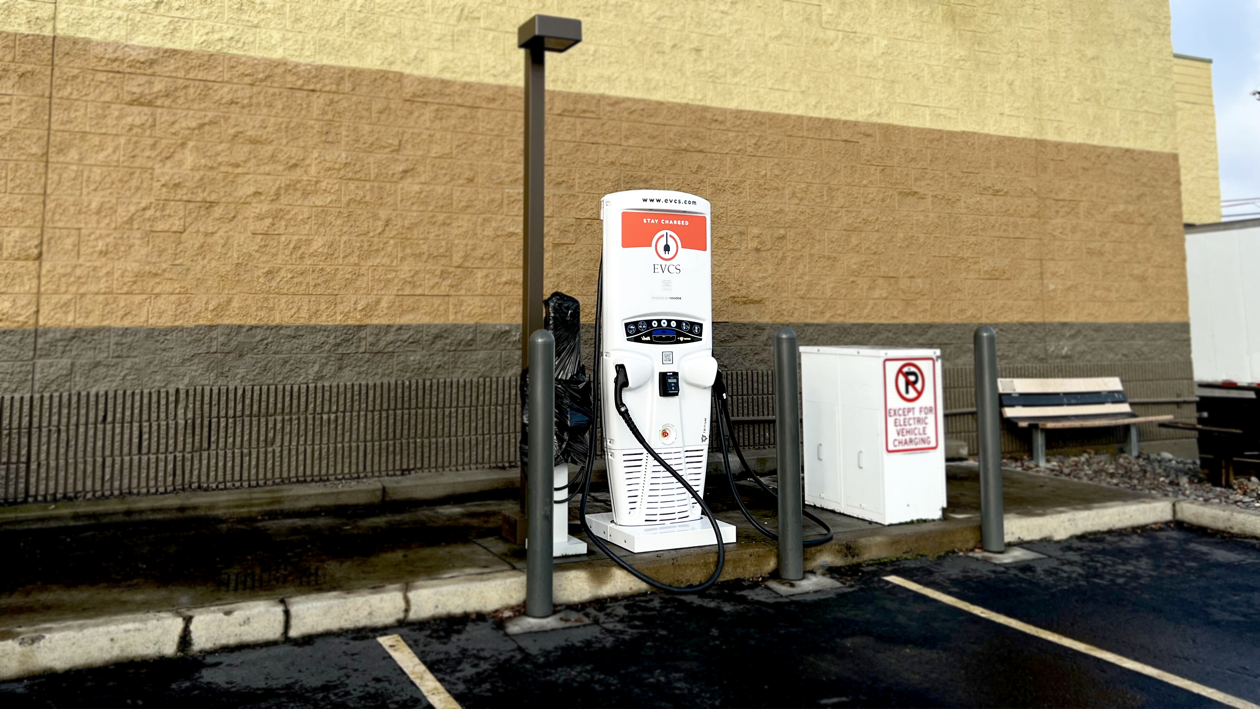 EV charging station at Fred Meyer- The Dalles
