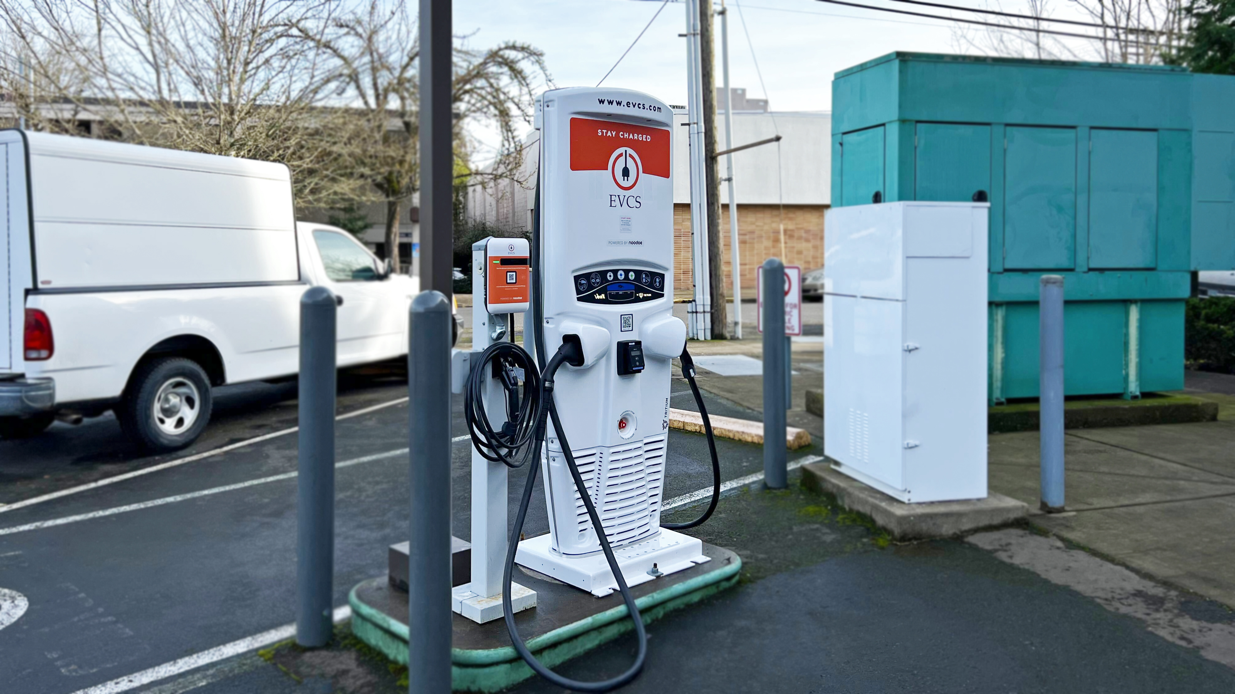 EV charging station at City Parking - McMinnville