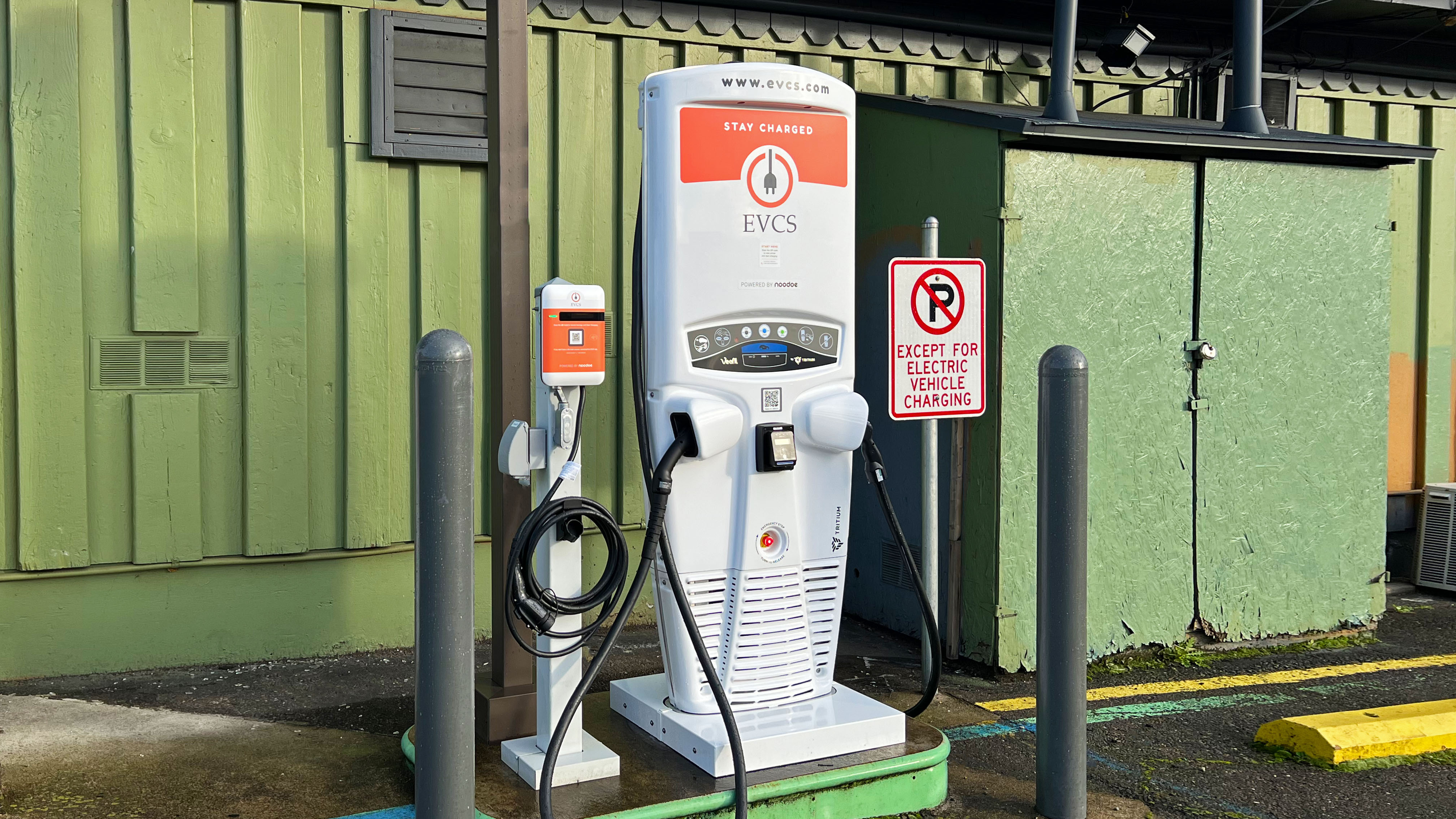 EV charging station at WCEH Roseburg