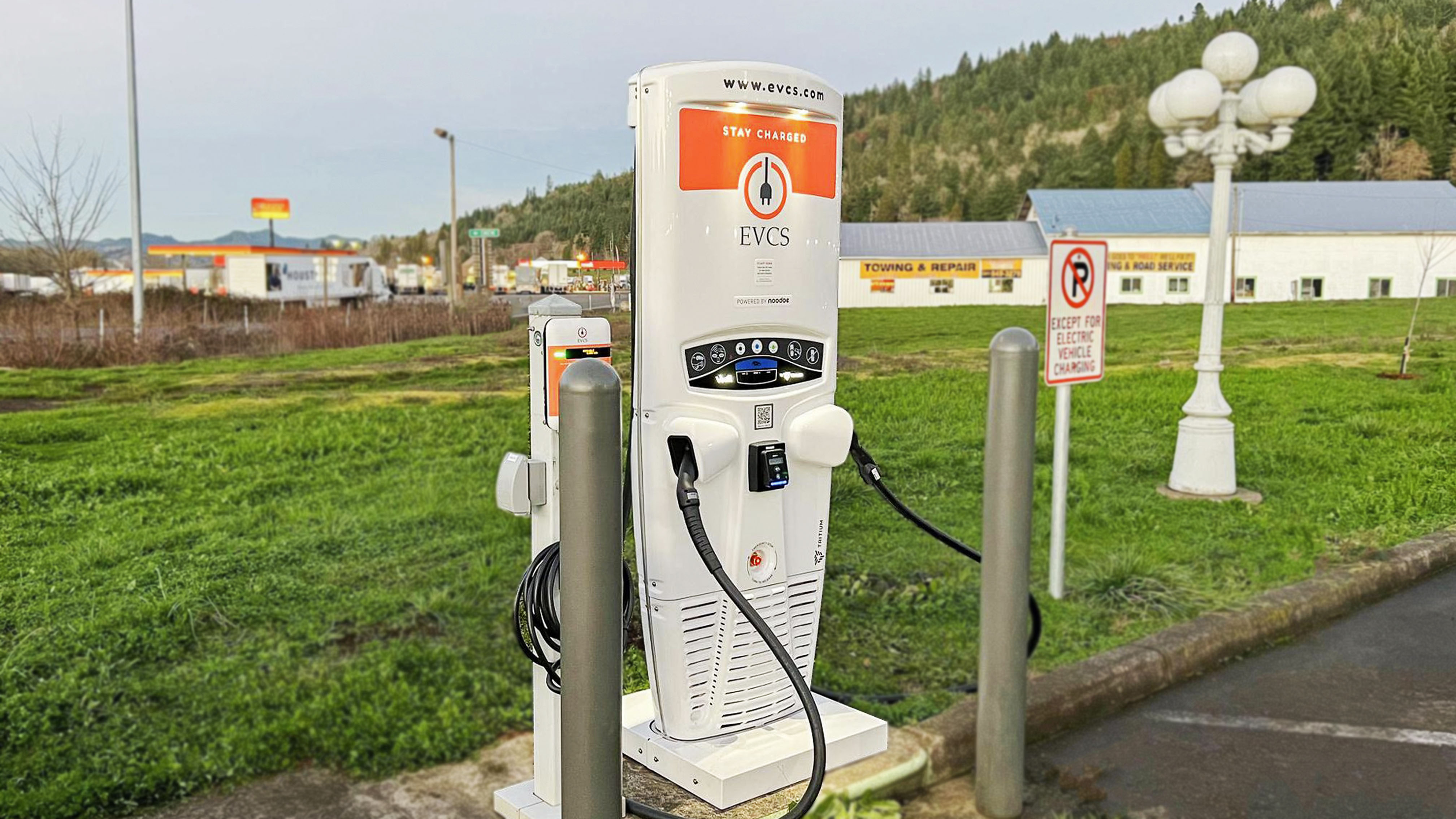 EV charging station at Rice Hill Inn - Oakland