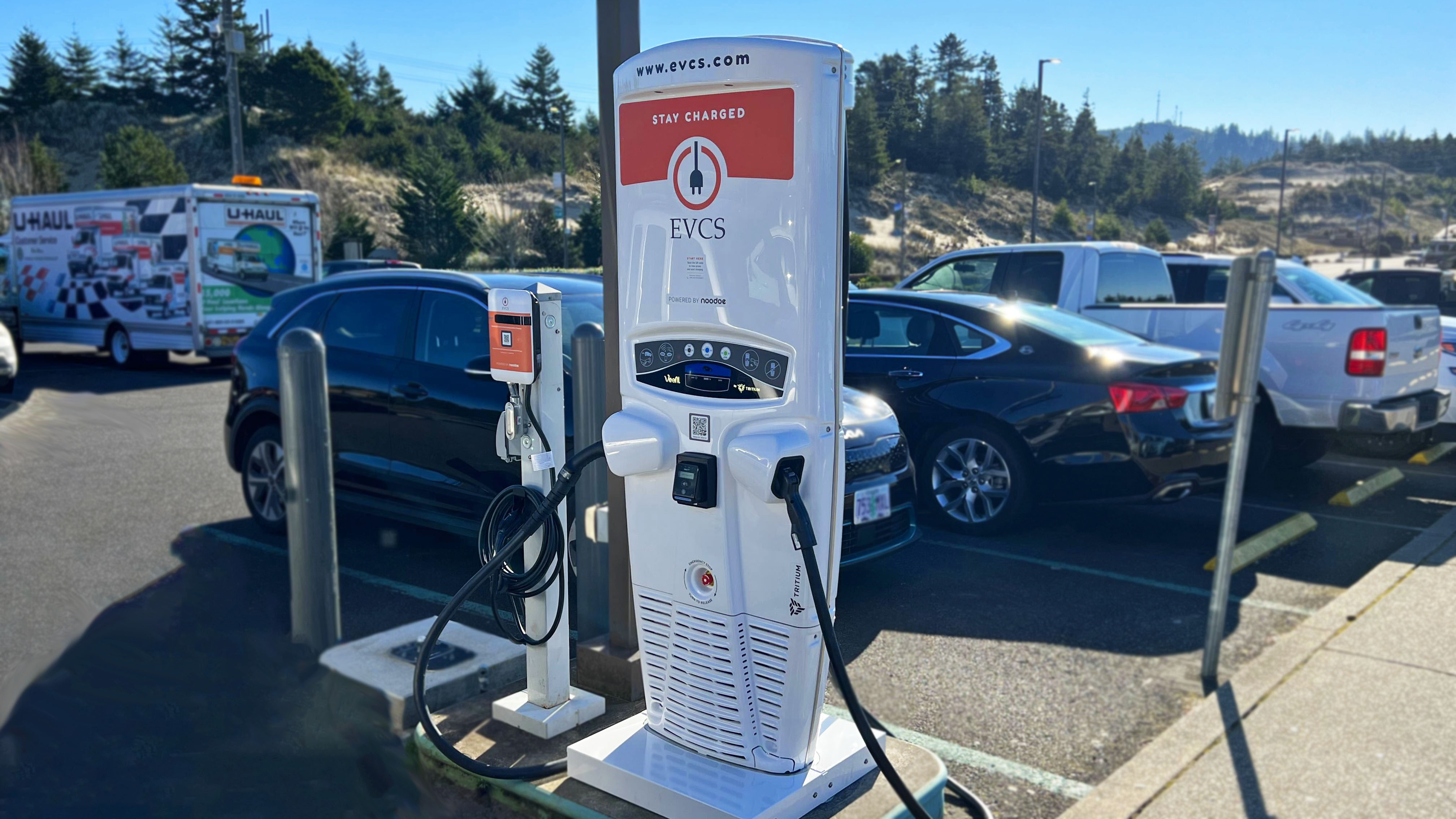 EV charging station at Three Rivers Casino Resort - Florence