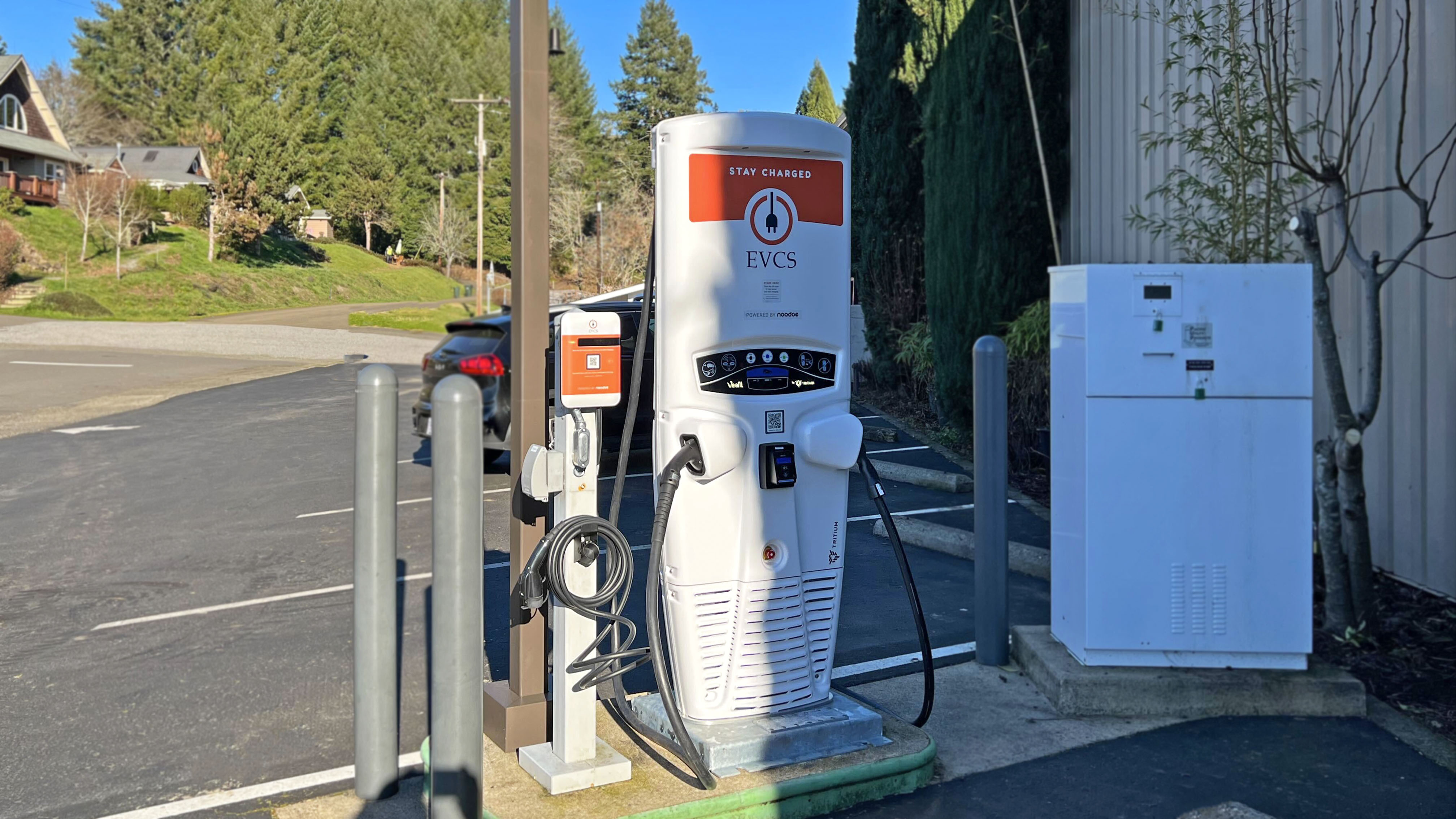 EV charging station at Brandborg Winery - Elkton