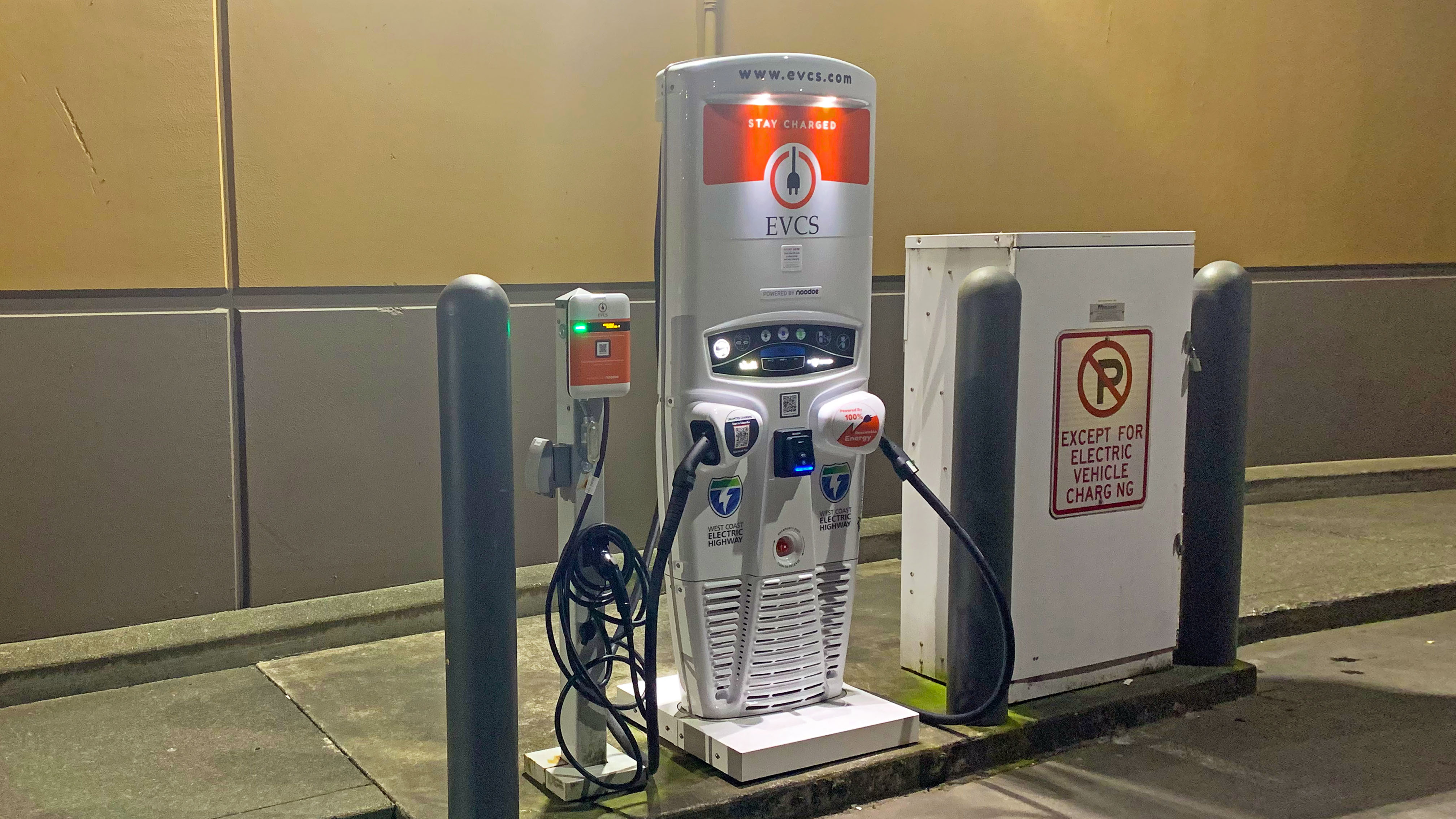 EV charging station at Fred Meyer - Brookings