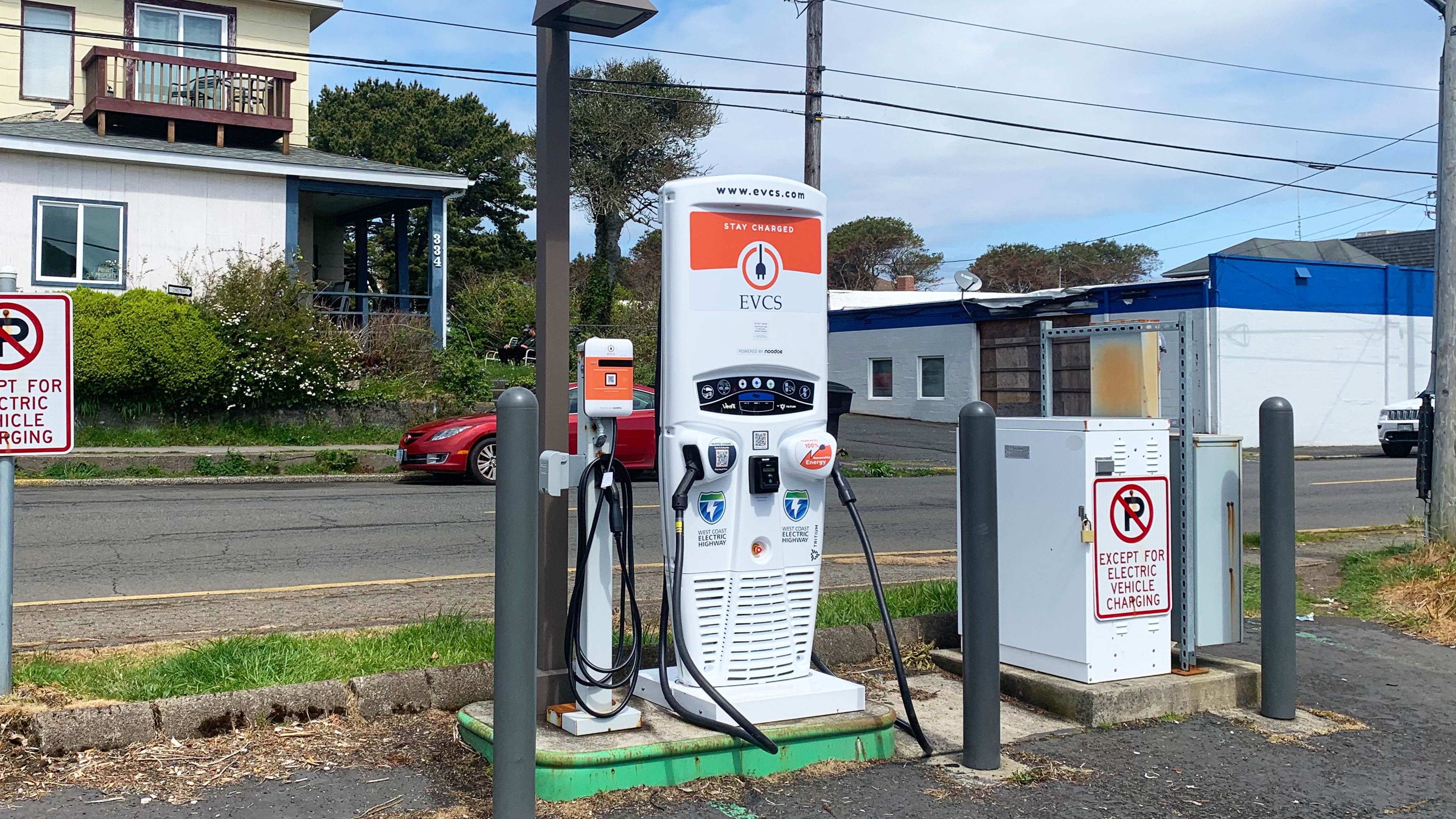 EV charging station at Public Parking Lot - Newport