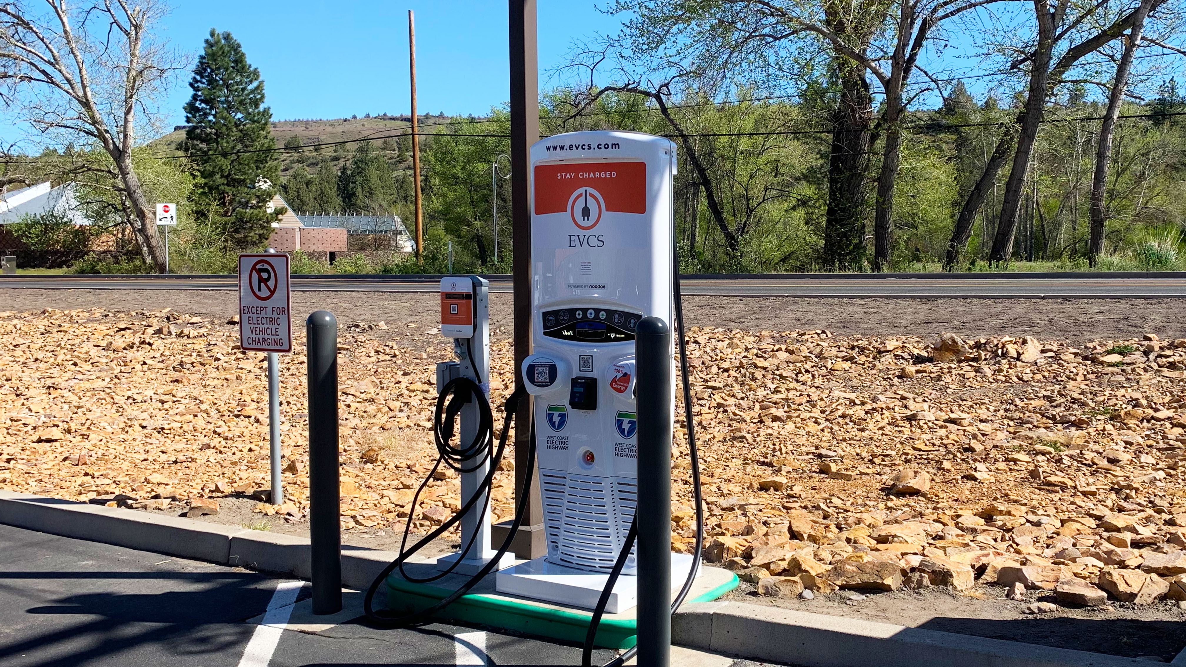 EV charging station at Indian Head Casino - Warm Springs