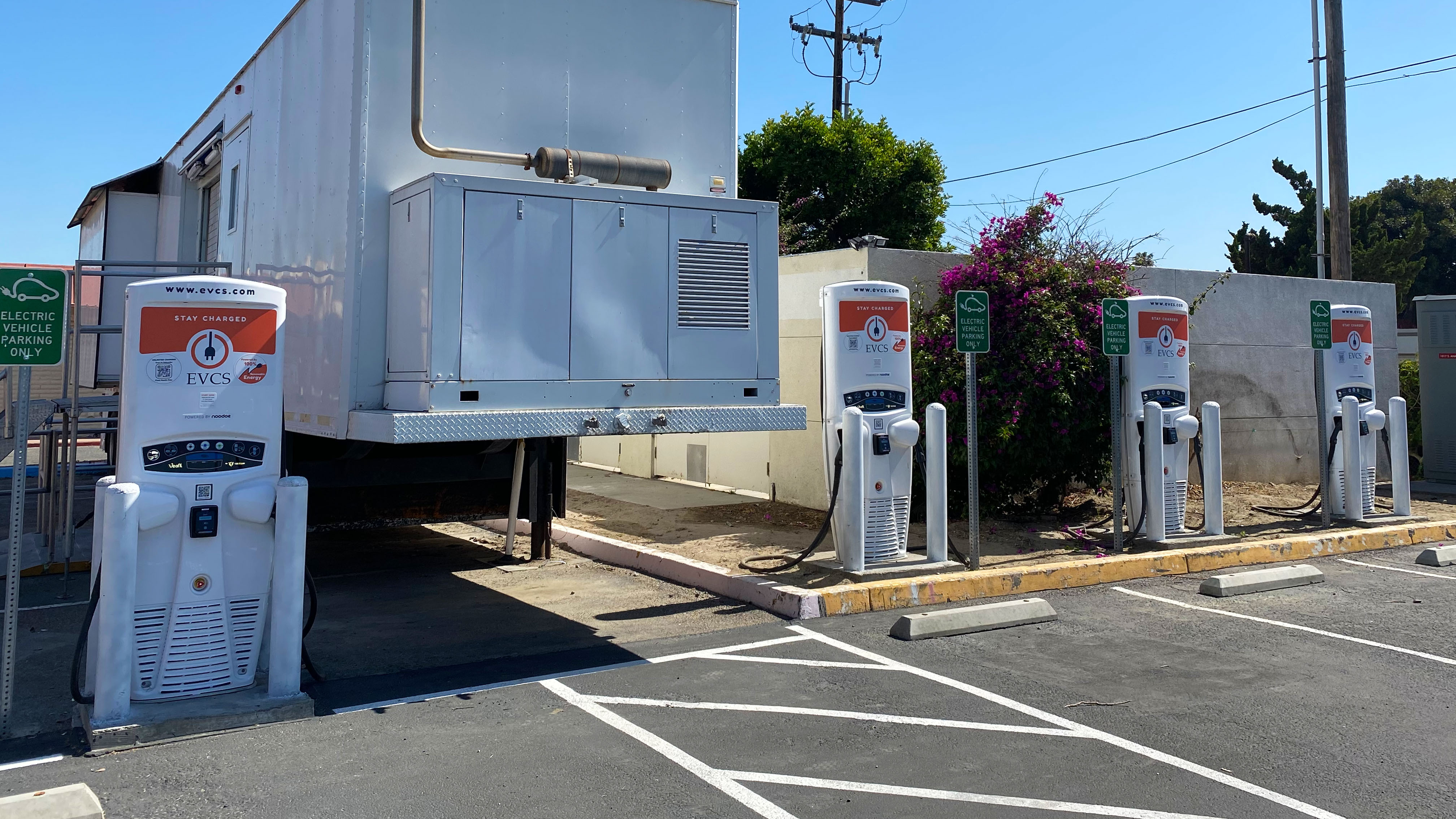 EV charging station at KPC Anaheim Medical Center