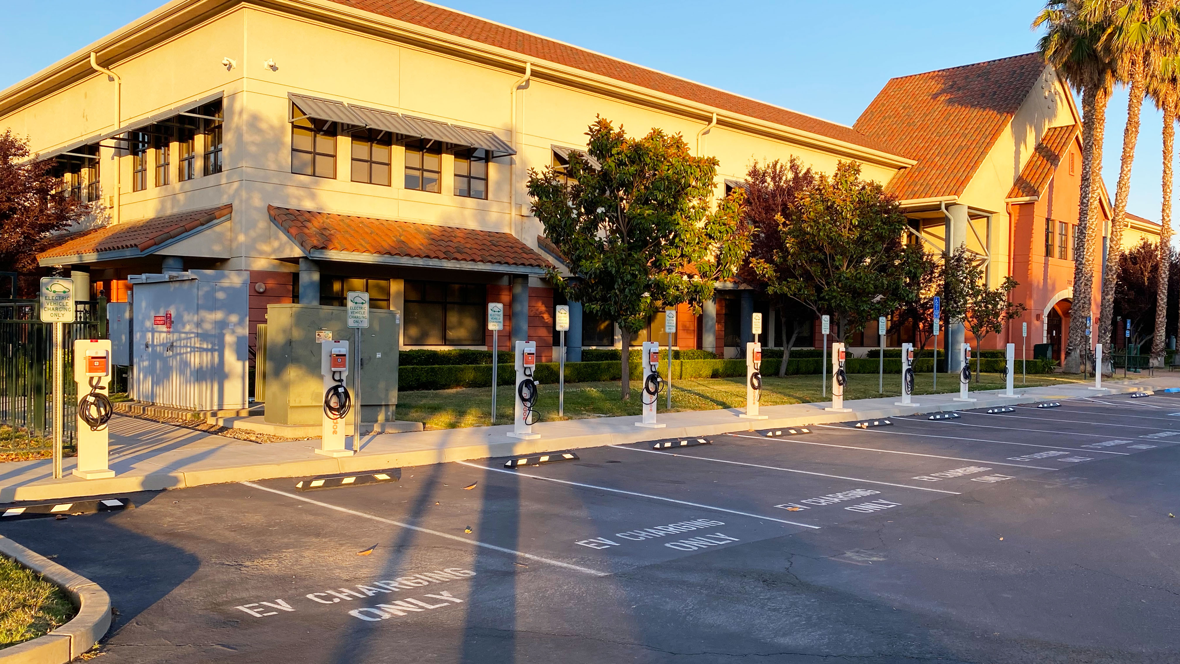 EV charging station at Valley Mountain Regional Center - Stockton