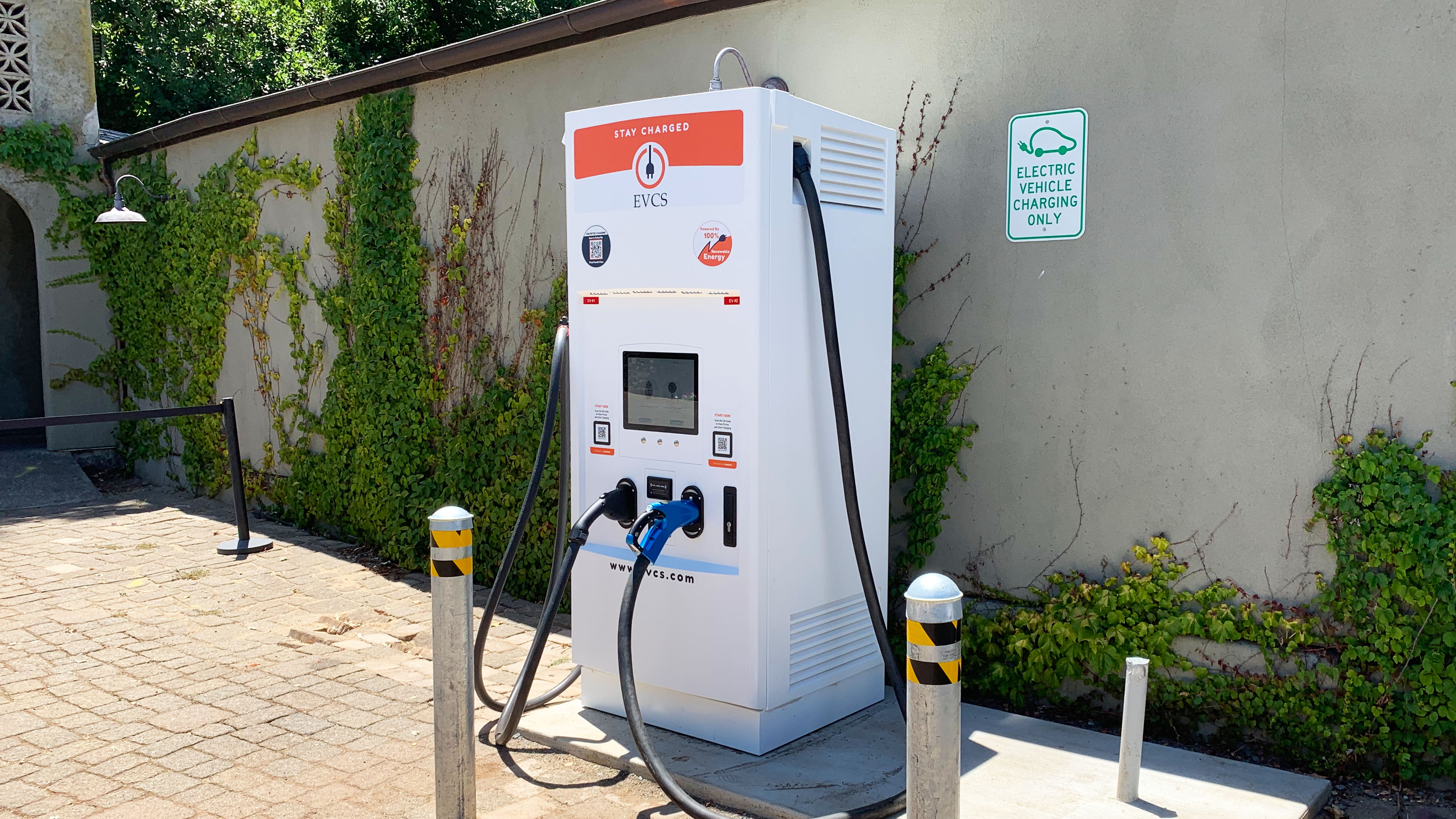 EV charging station at Kenwood Inn and Spa - Kenwood