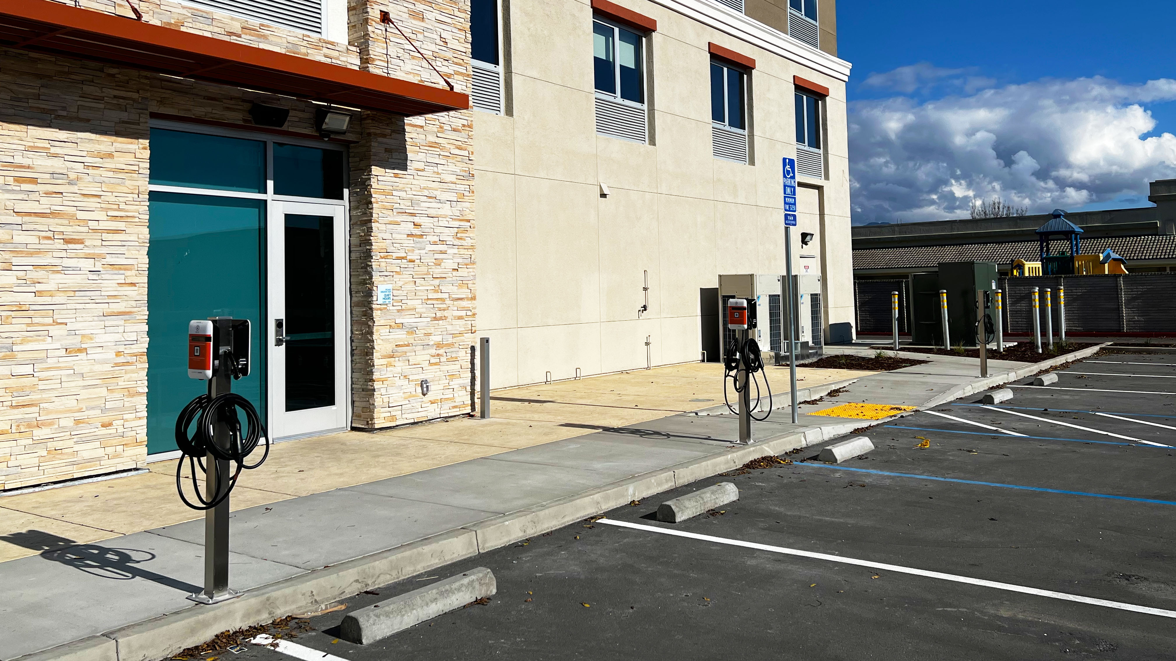 EV charging station at Holiday Inn Express & Suites Hollister