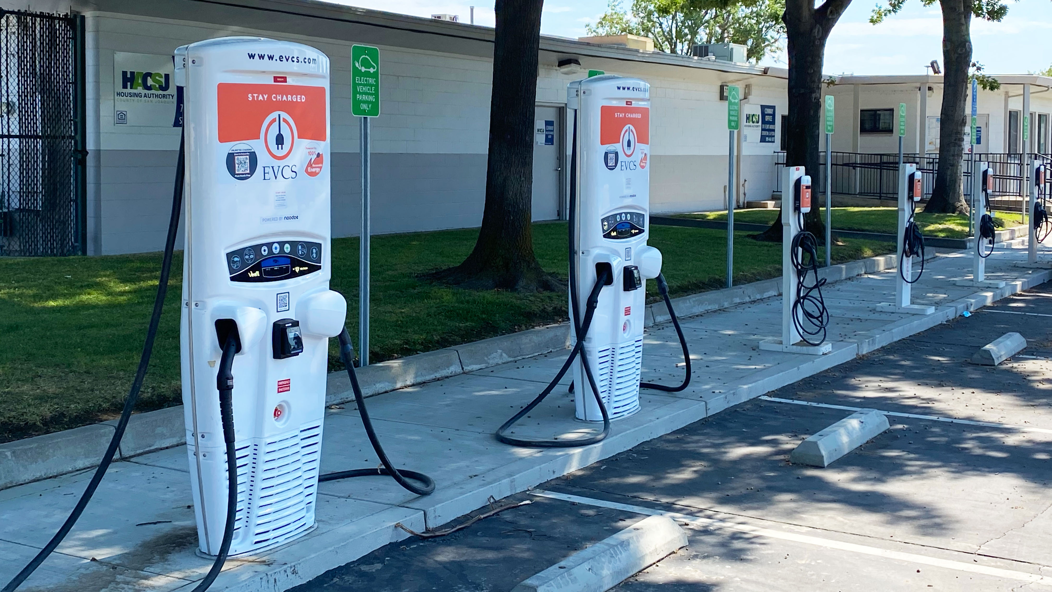 EV charging station at Conway Homes - Stockton