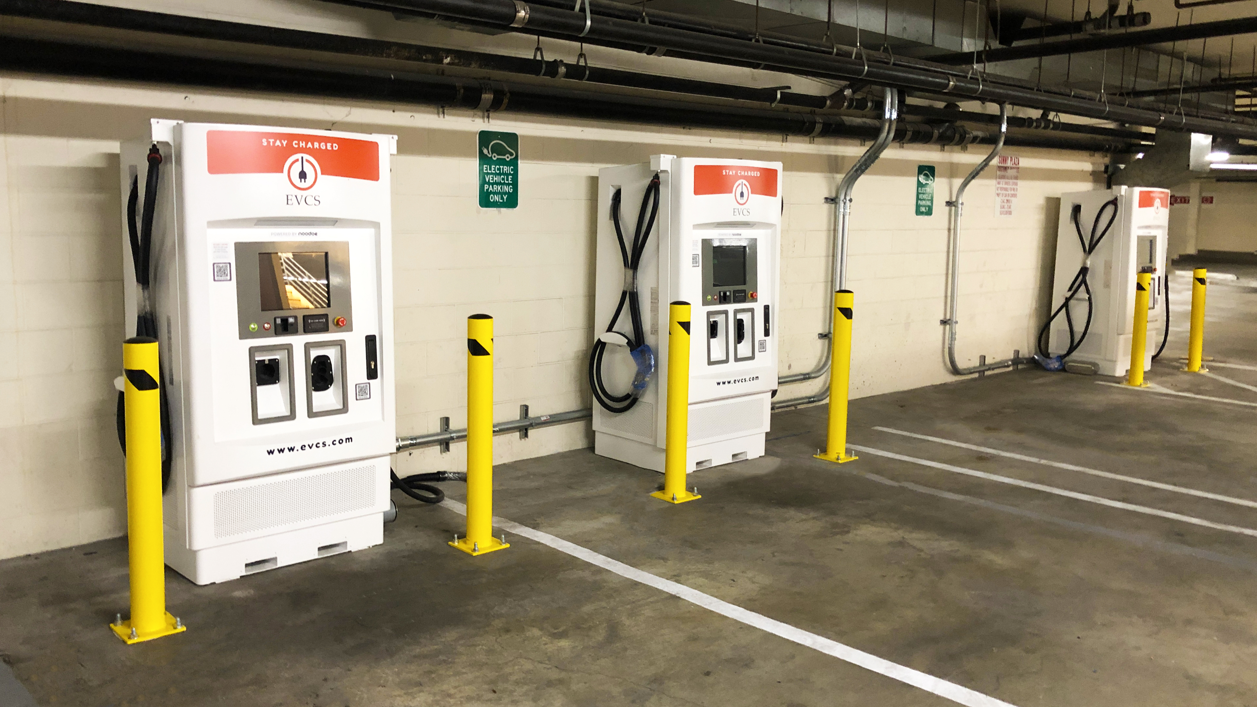 EV charging station at Sunny Plaza