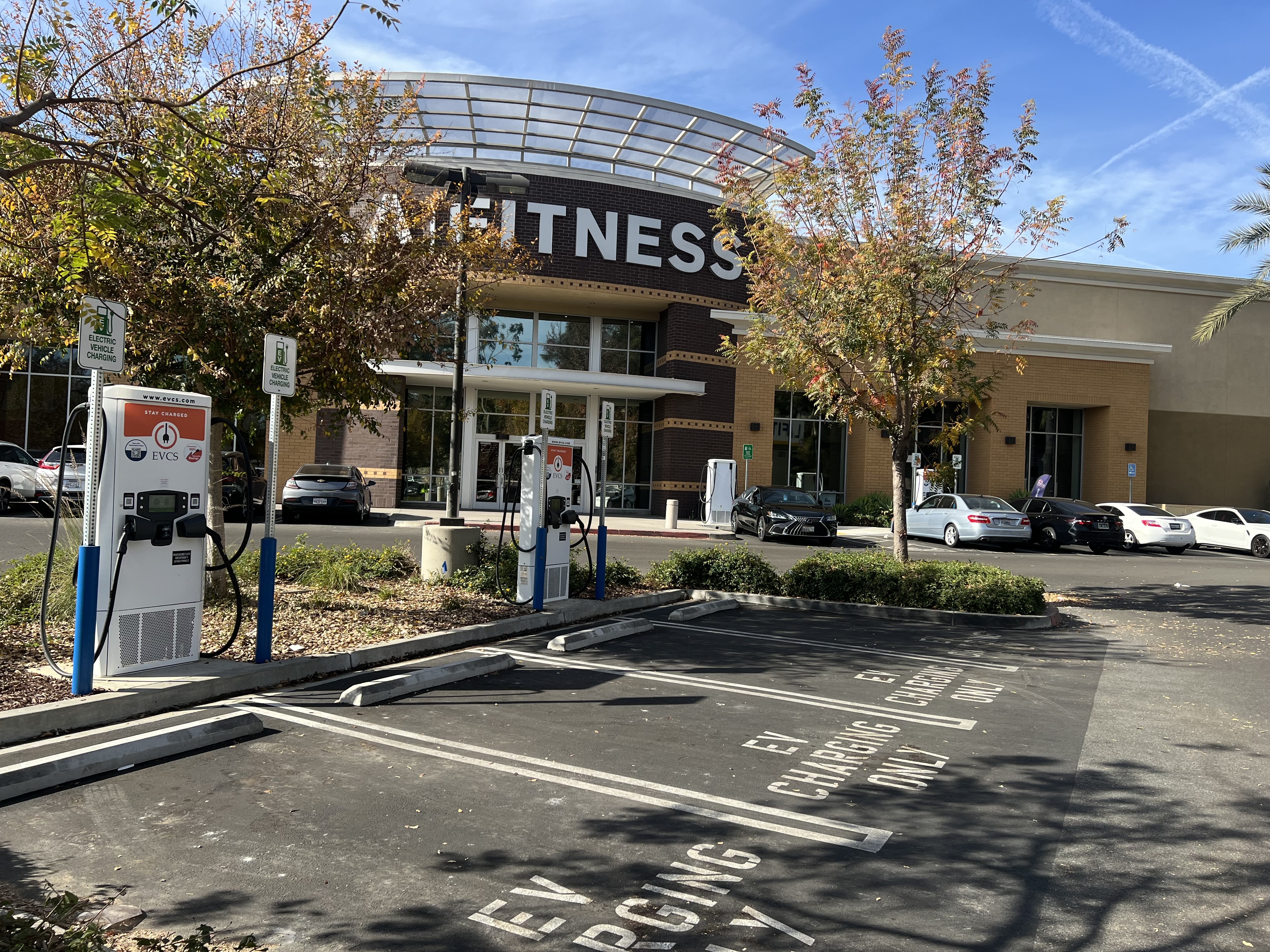 EV charging station at LA Fitness - Pasadena