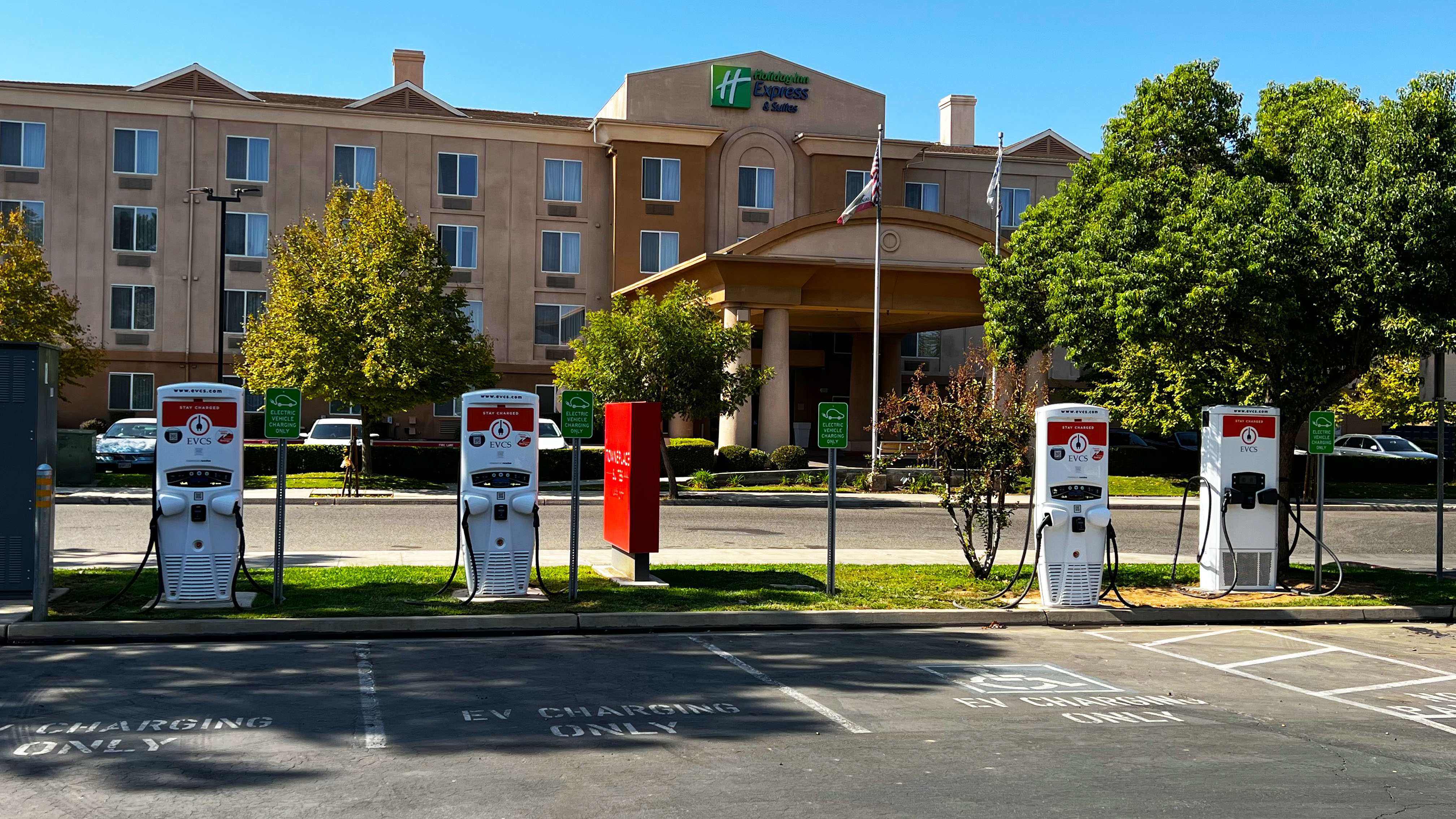 EV charging station at TownePlace Suites