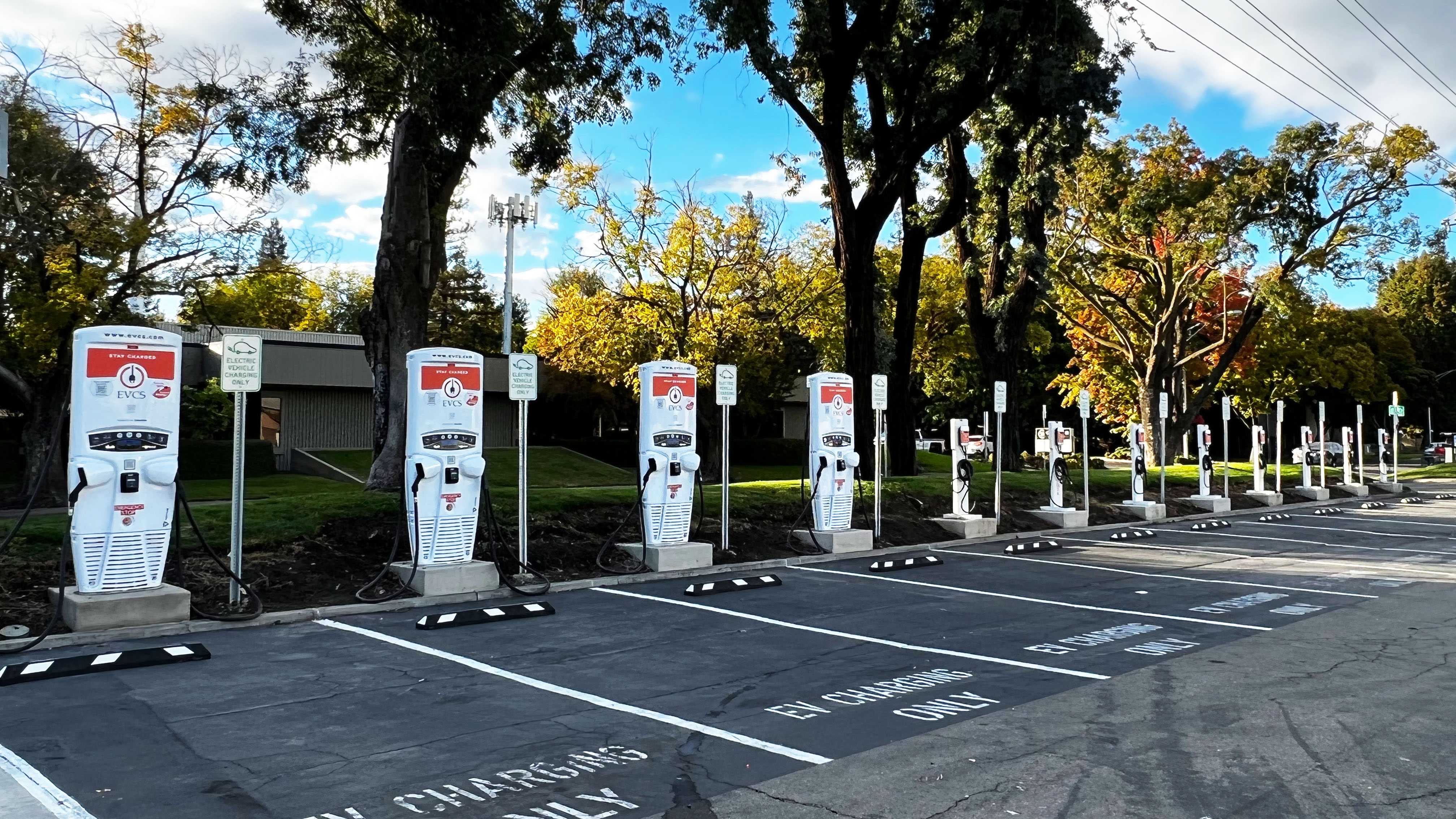 EV charging station at Marina Shopping Center