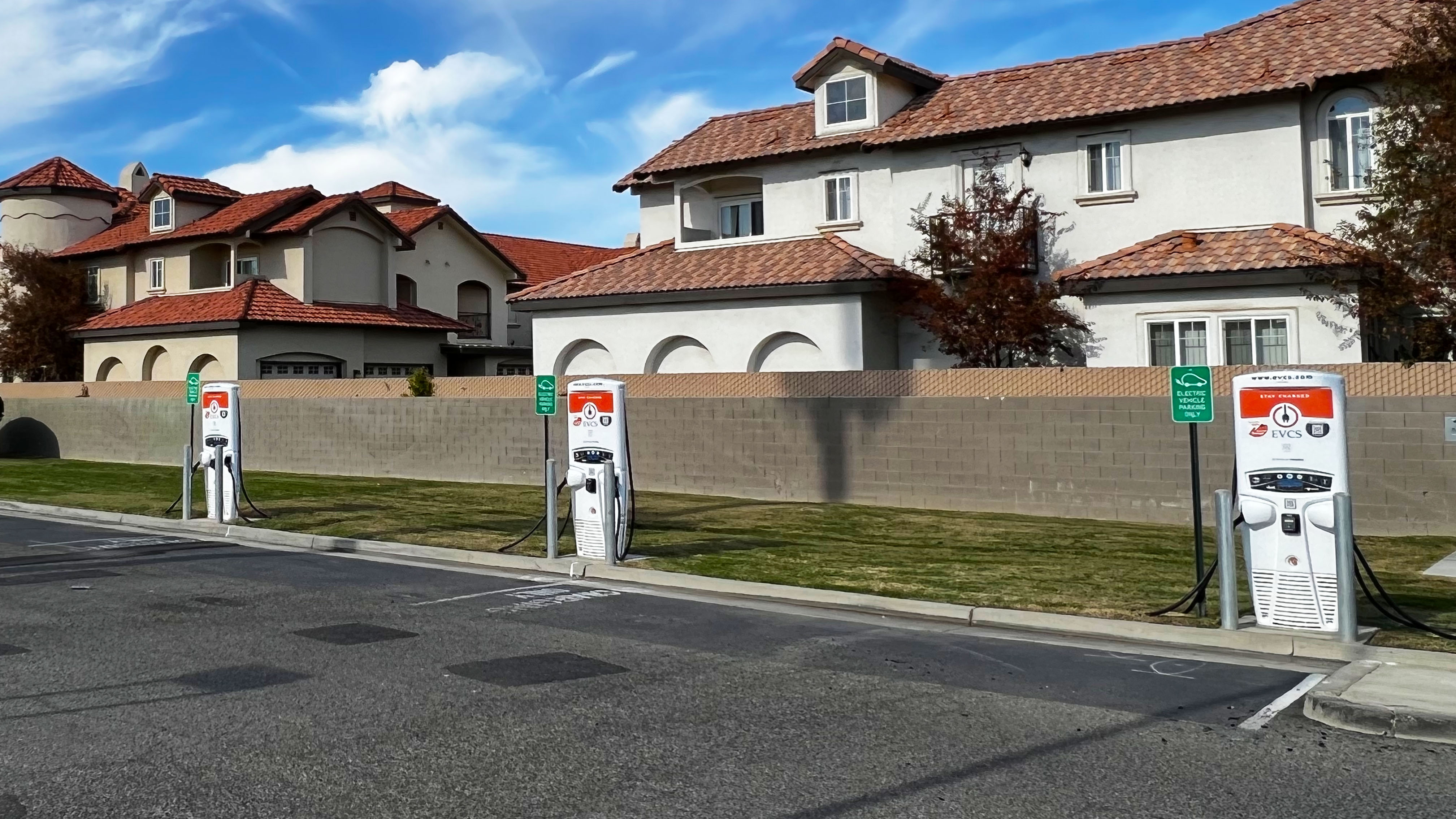 EV charging station at N Willow Ave Parking - Fresno