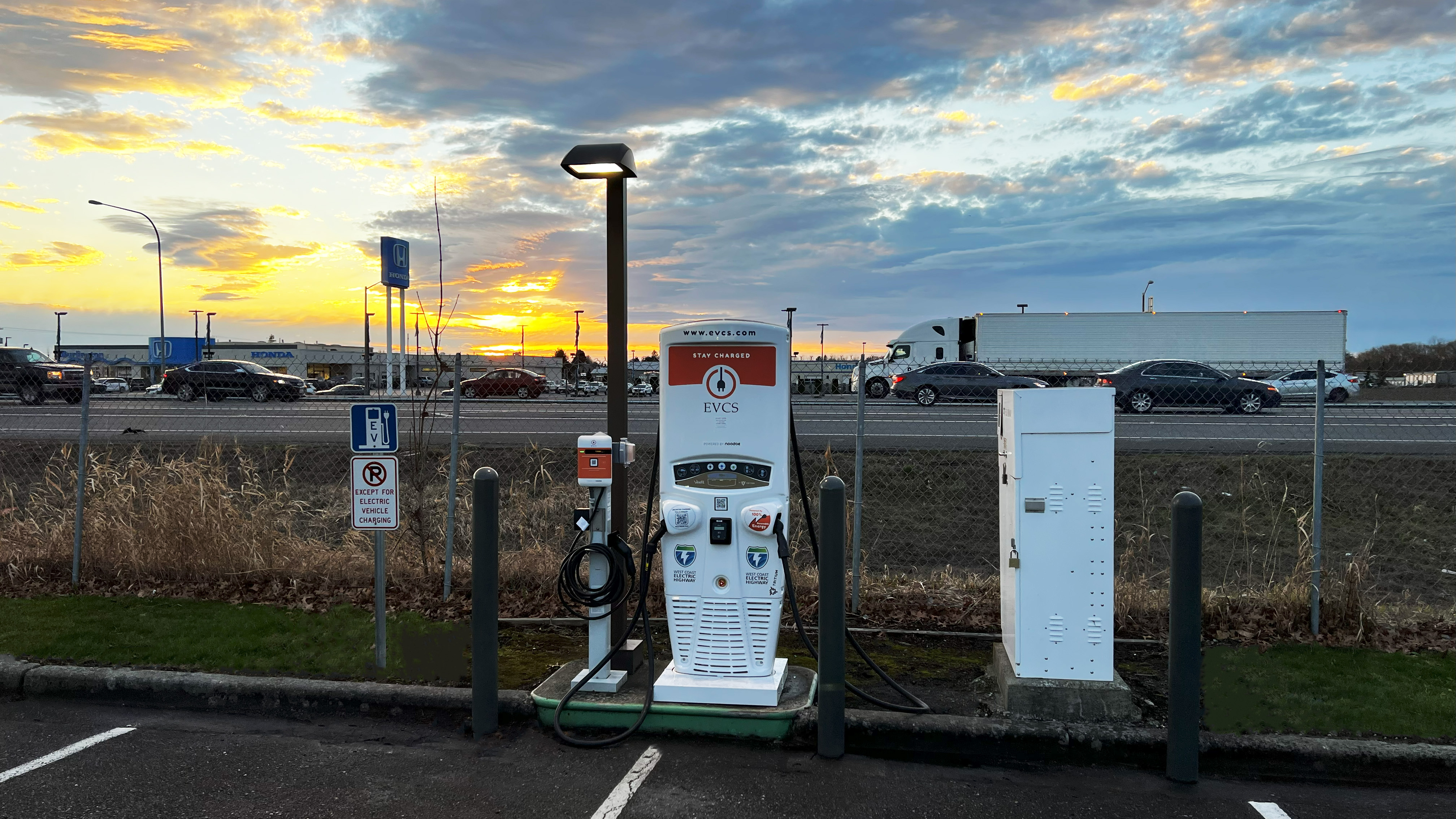 EV charging station at Outlet Shoppes - Burlington