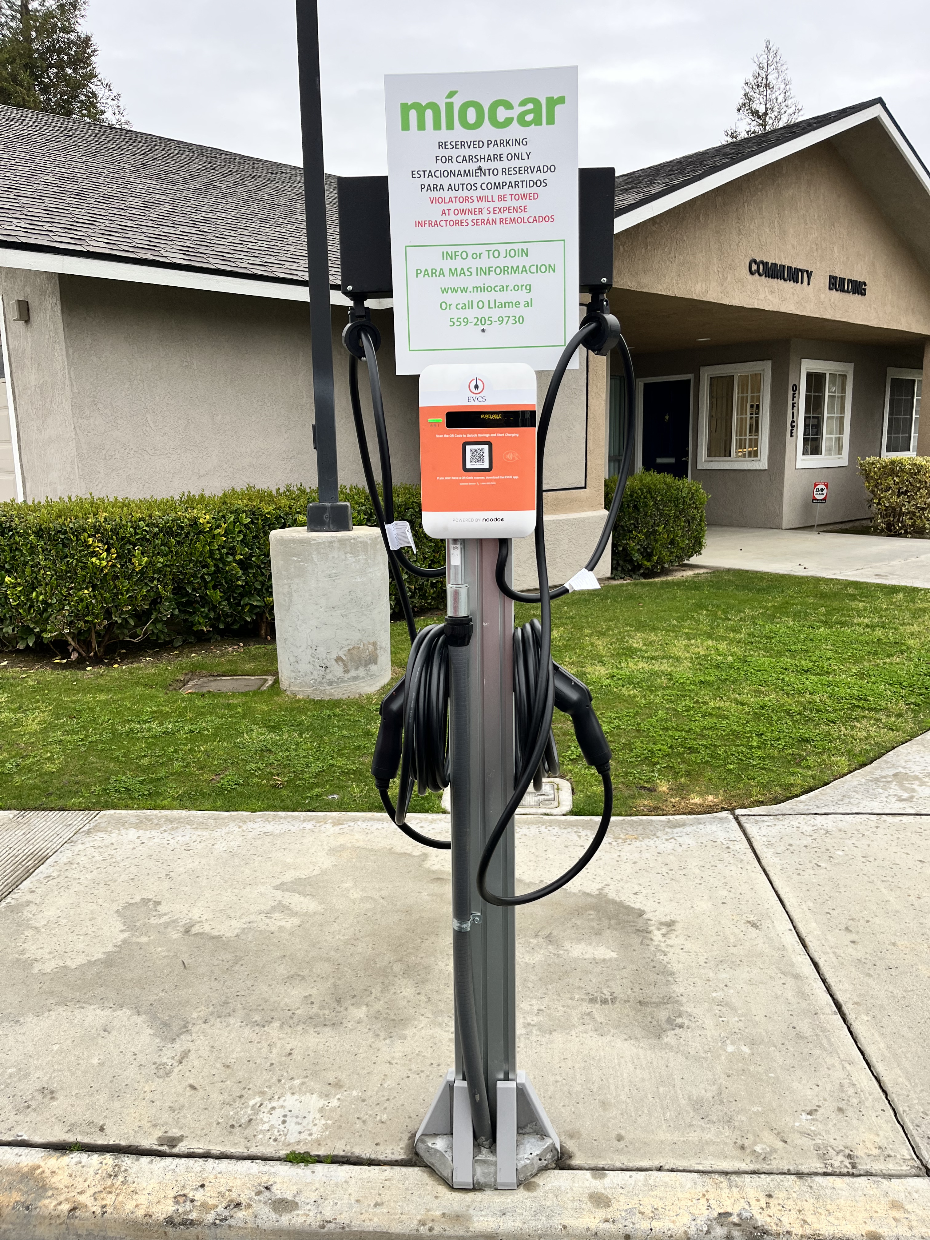 EV charging station at Villa Hermosa Apartments - Wasco