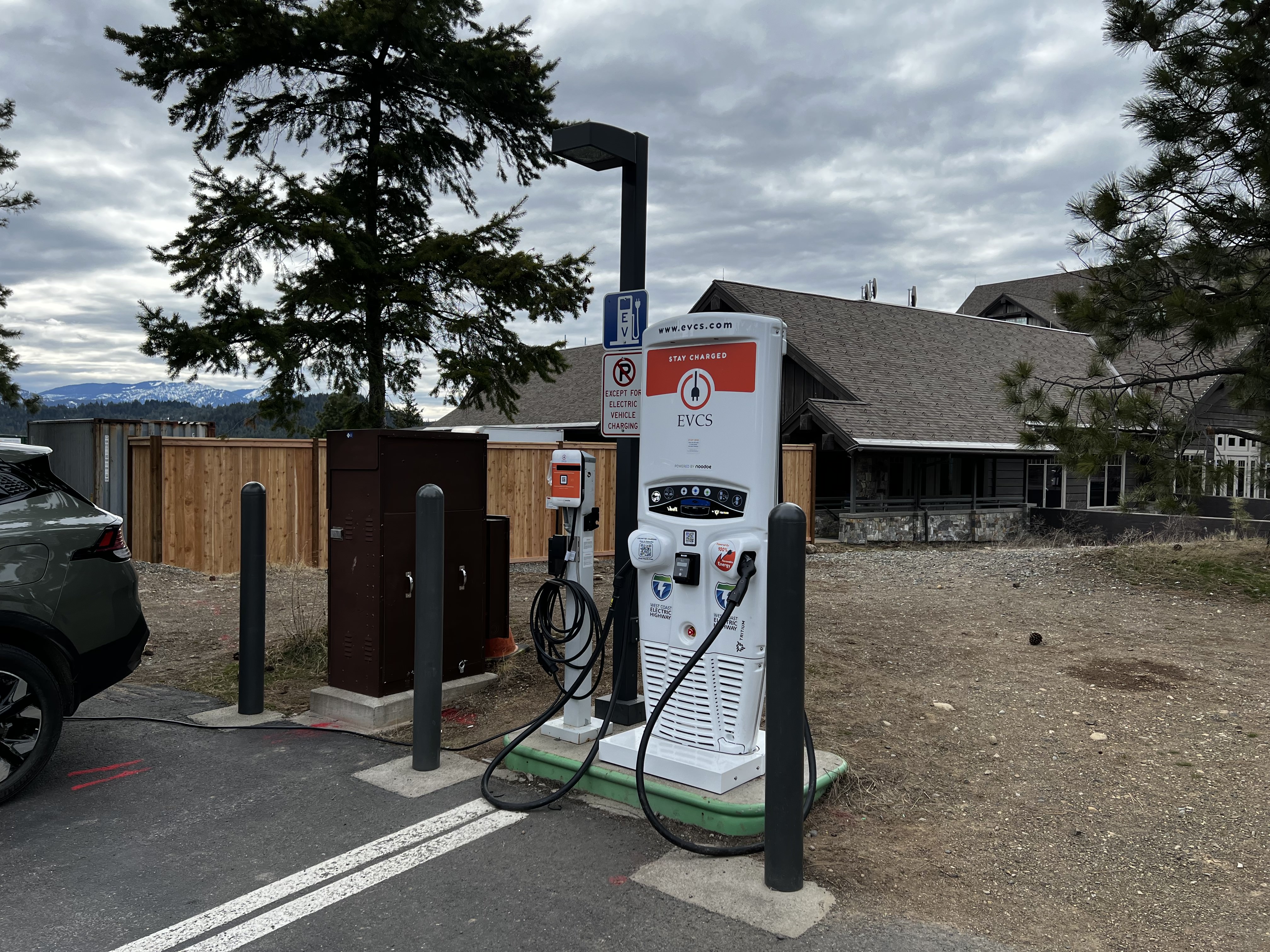EV charging station at Suncadia Resort - Cle Elum