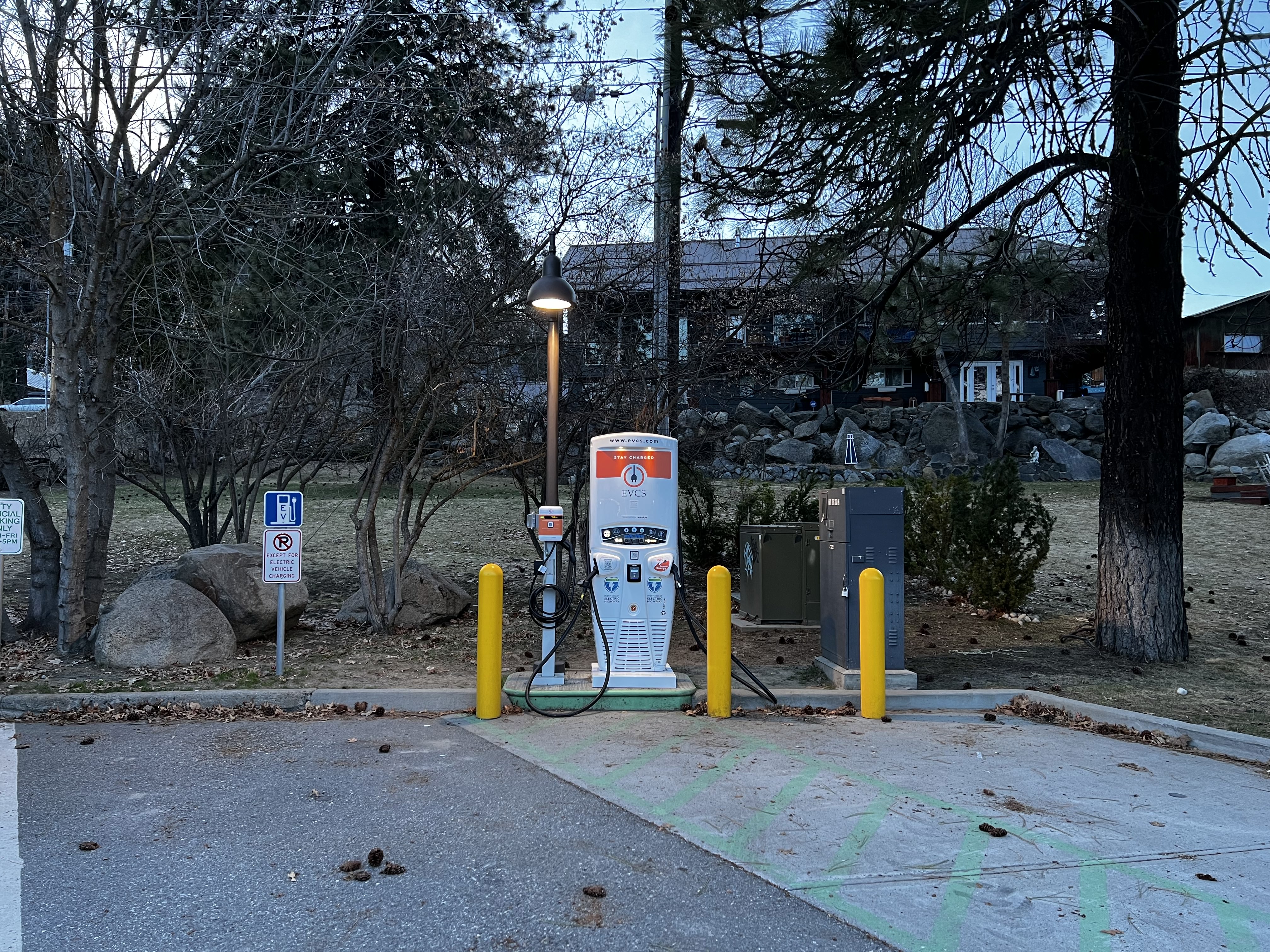 EV charging station at City Hall - Leavenworth