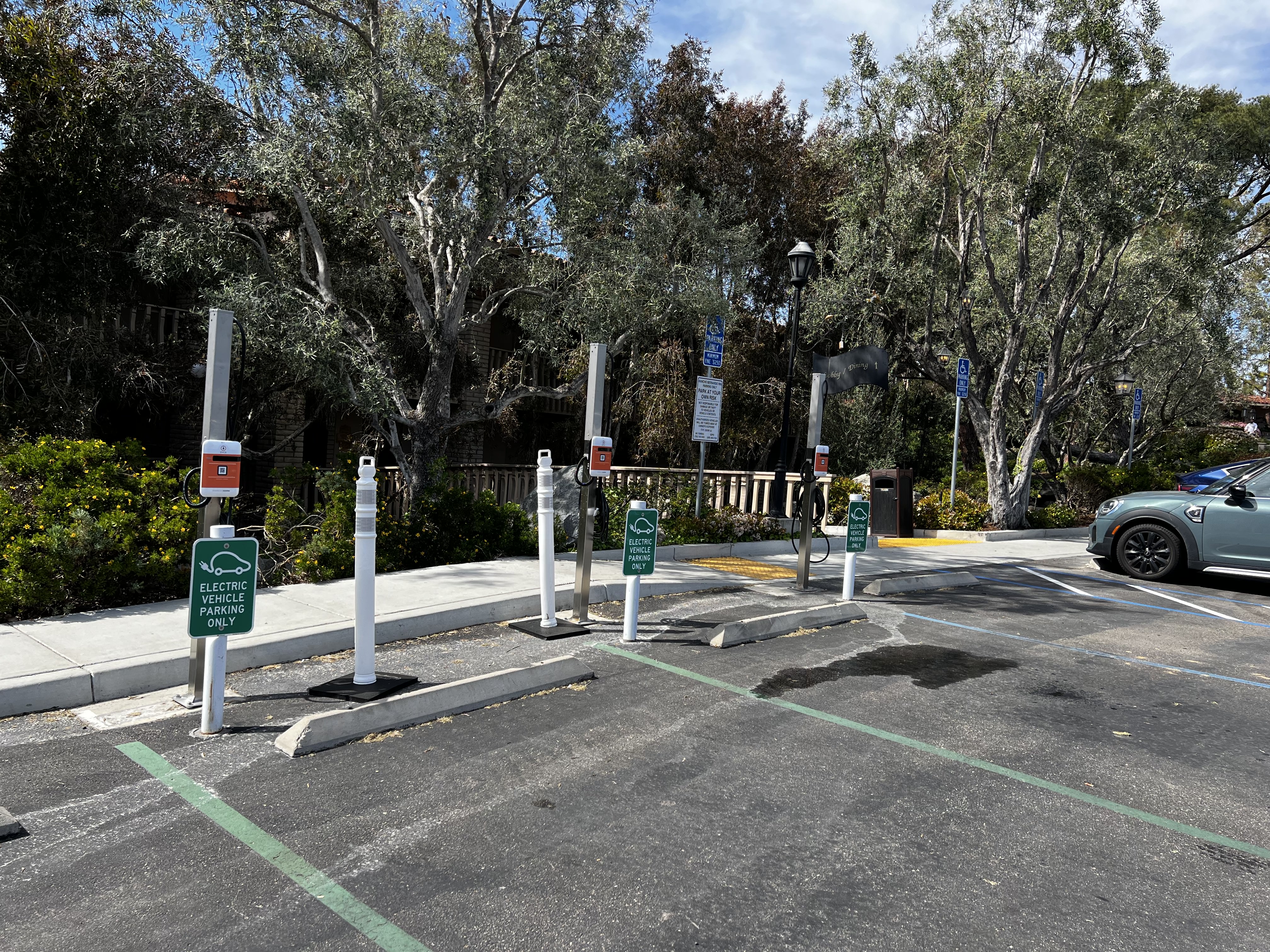 EV charging station at Rancho Bernardo Inn