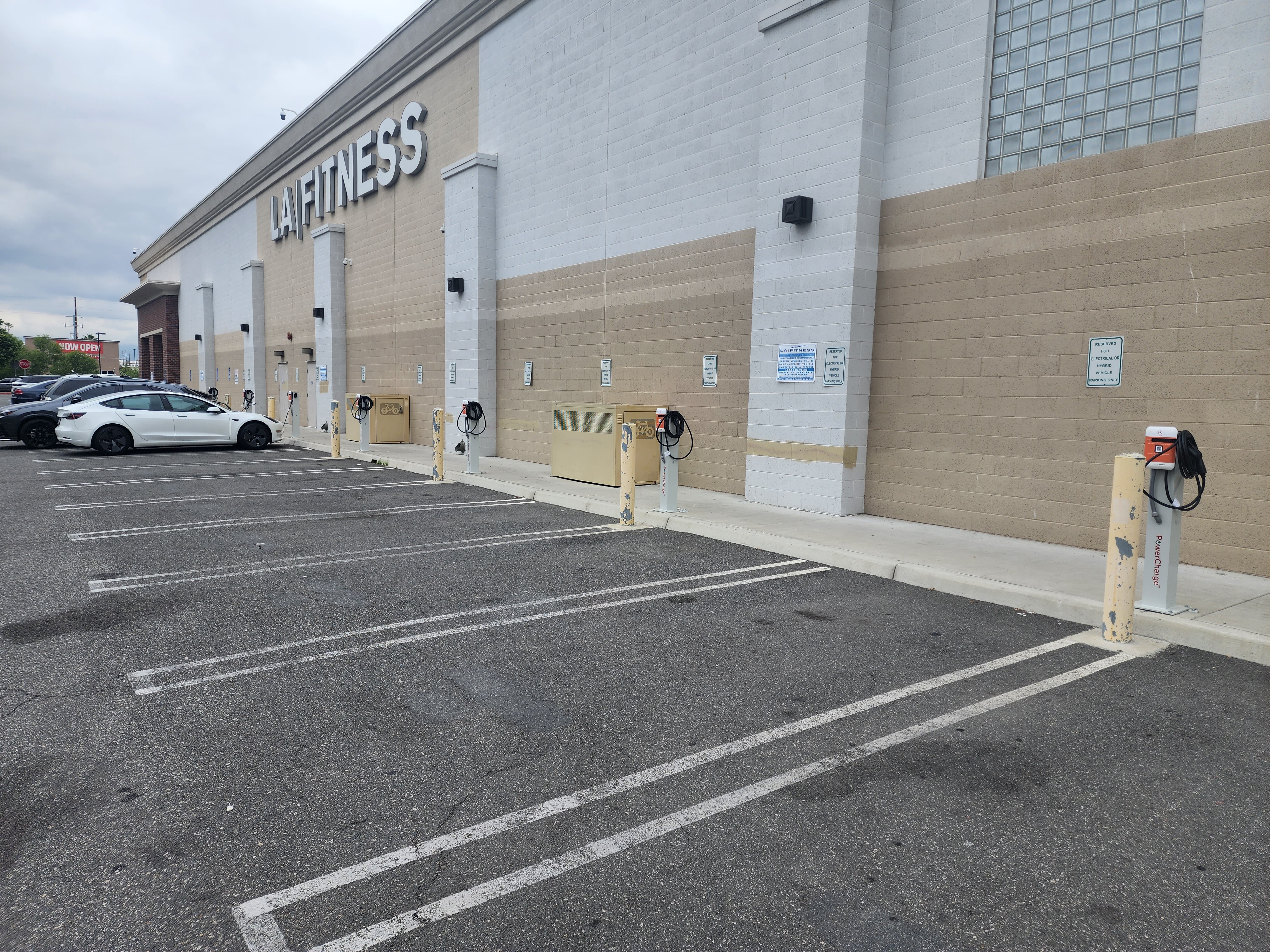 EV charging station at LA Fitness - Van Nuys