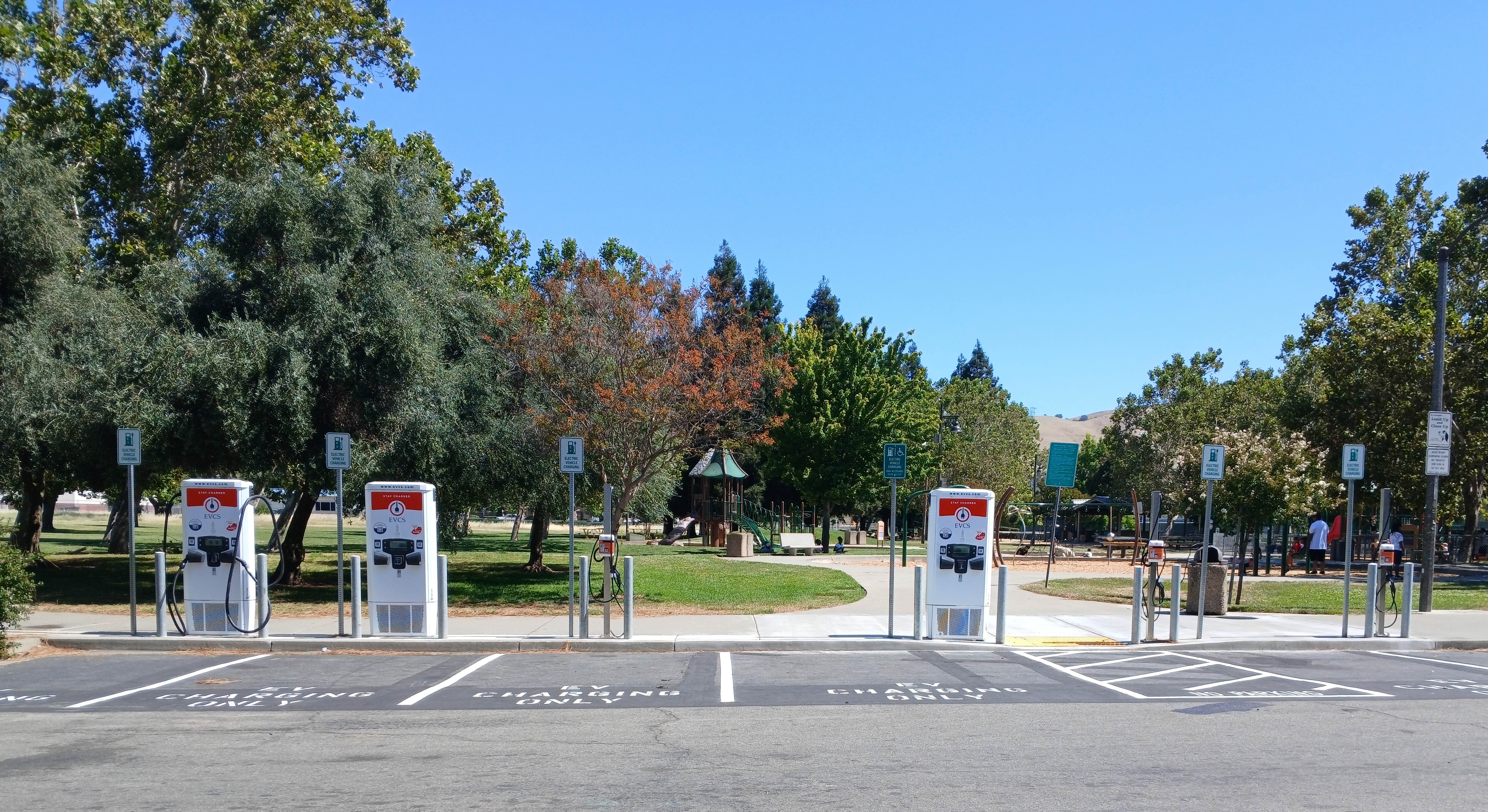 EV charging station at STA - Fairfield - Laurel Creek Community Park
