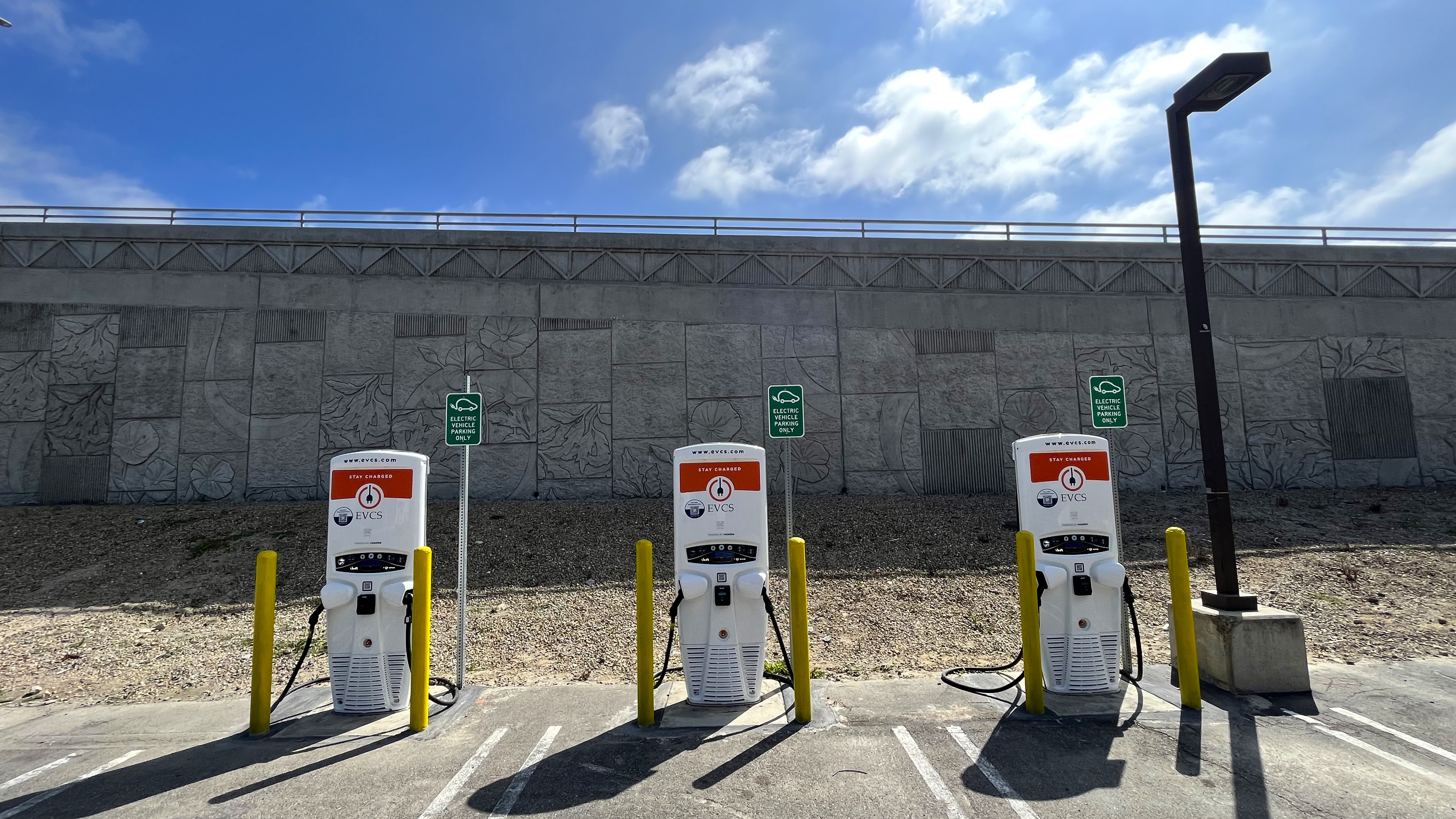 EV charging station at LA Fitness - Fountain Valley