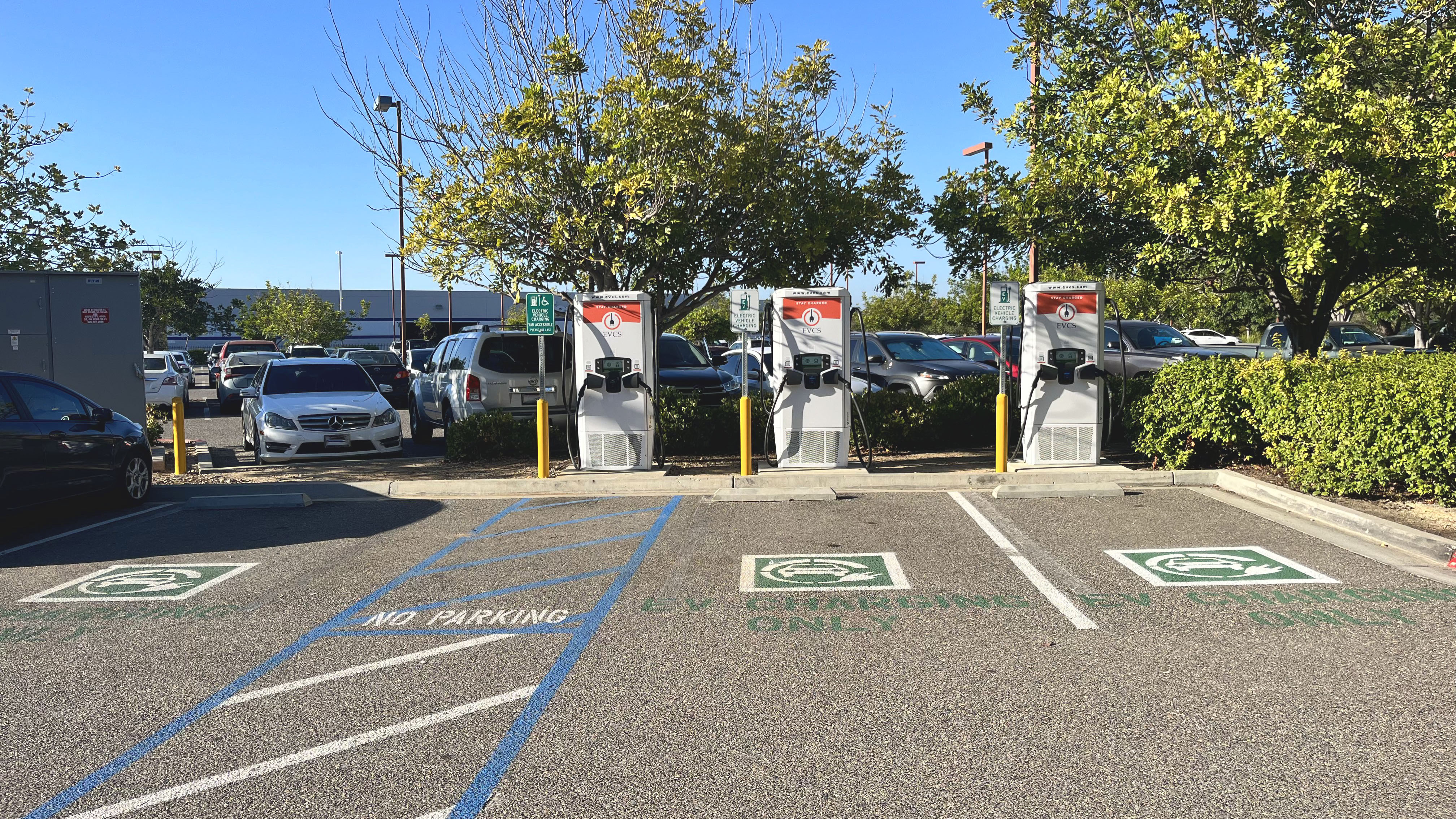 EV charging station at LA Fitness - Sorrento Valley