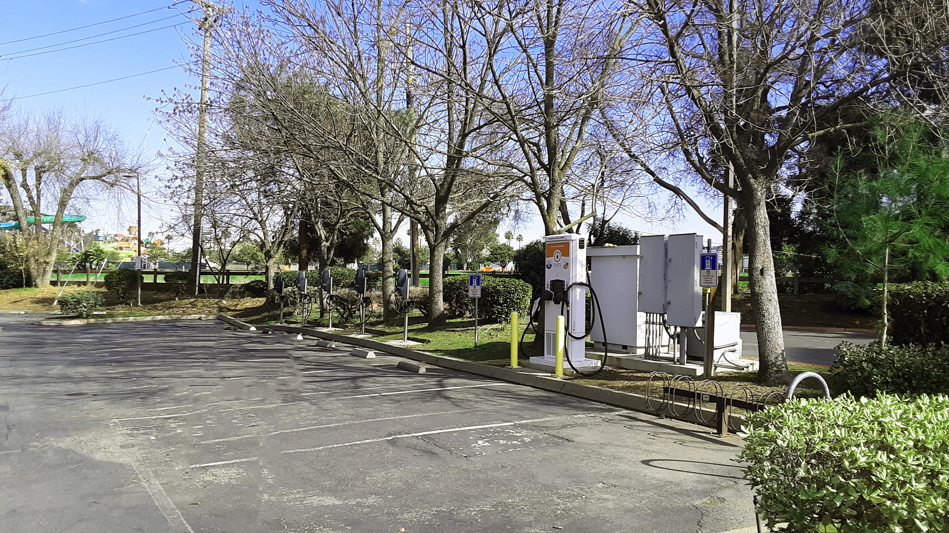 EV charging station at Hilton Concord