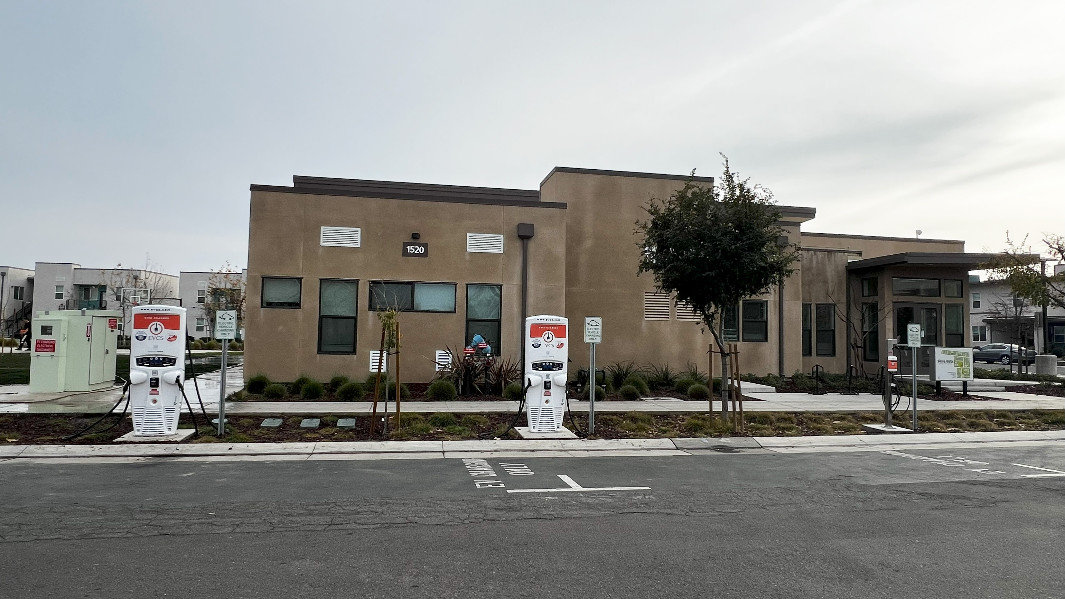EV charging station at Sierra Vista Apartments 11th St