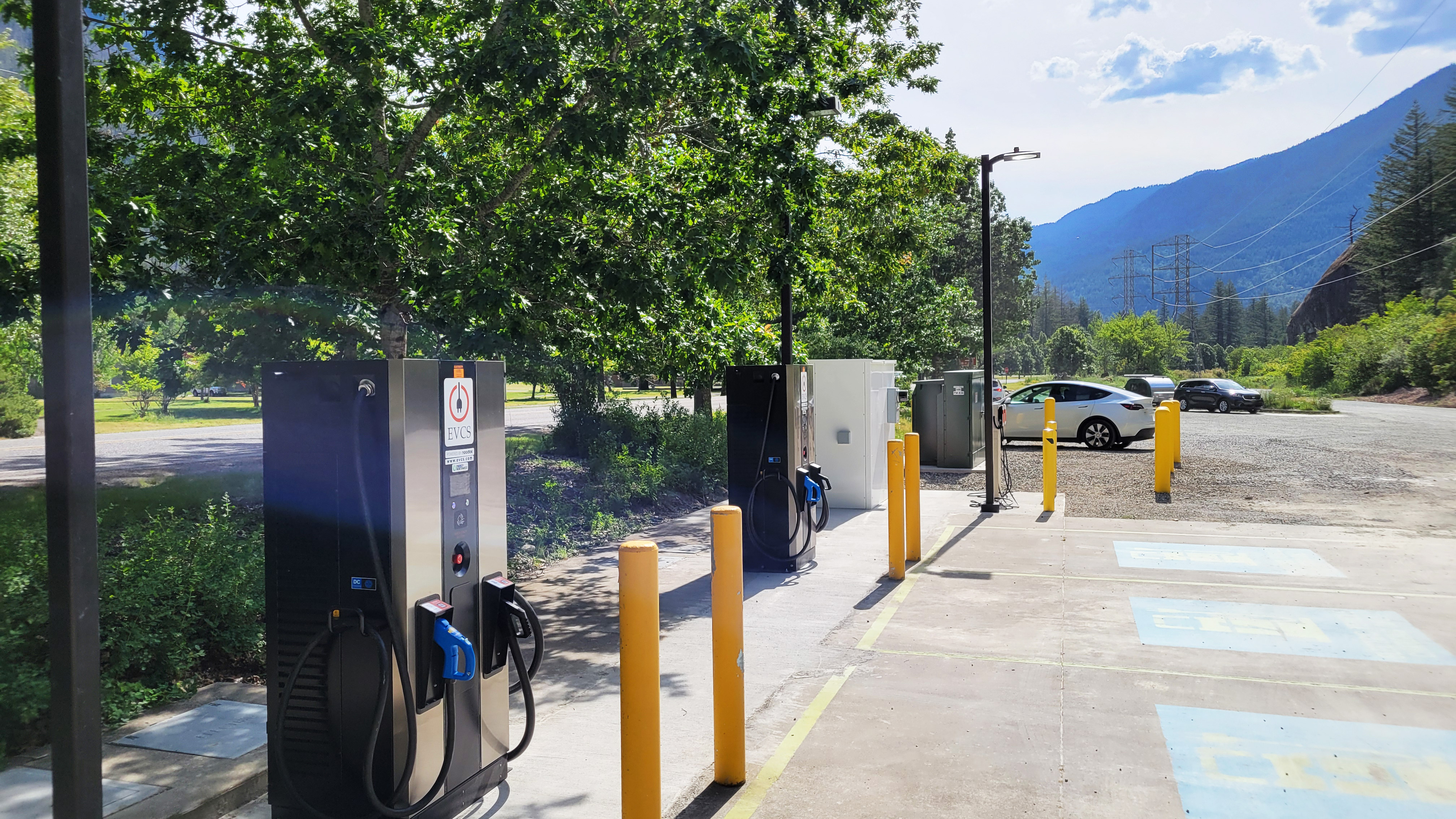 EV charging station at Newhalem Visitor Parking - Newhalem