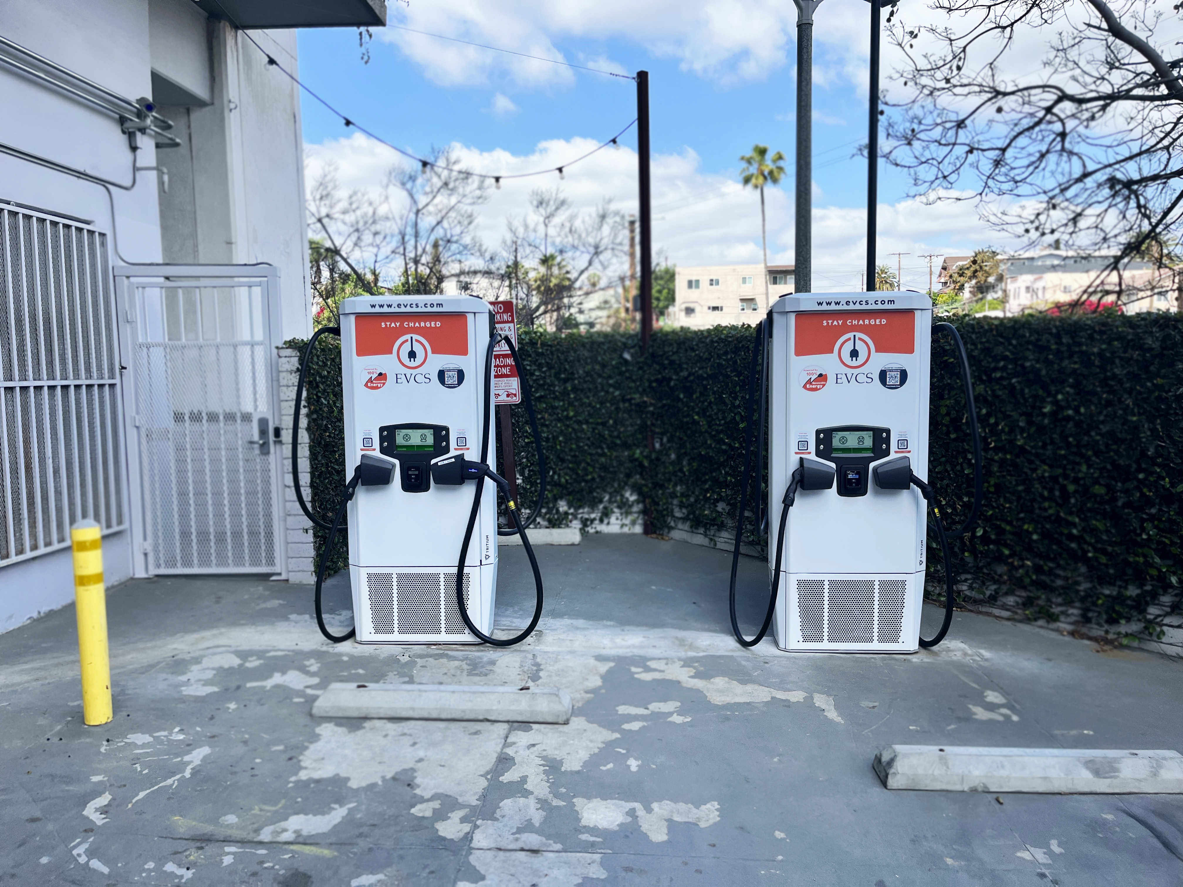 EV charging station at The Elysian Apartments - Los Angeles
