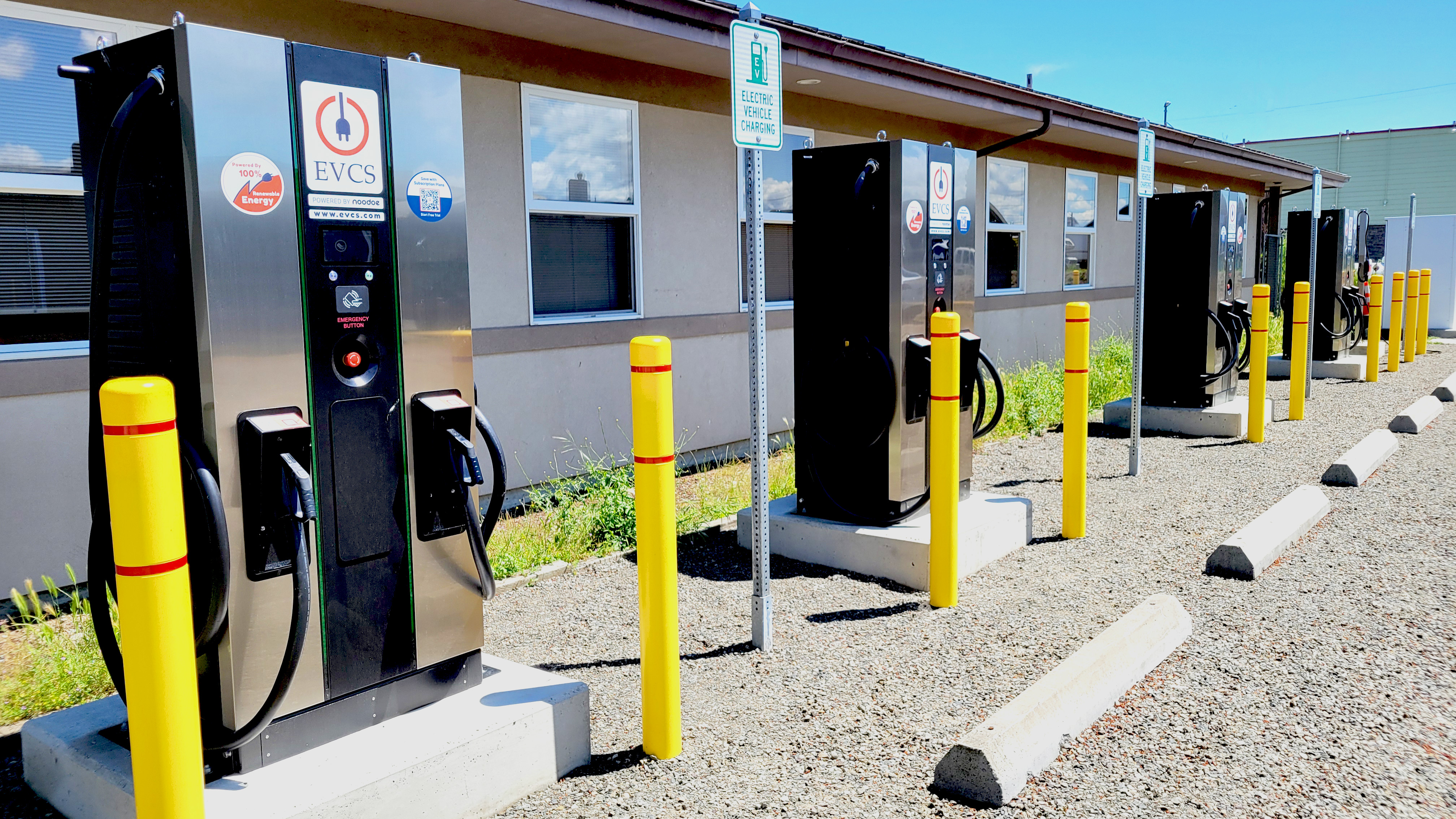 EV charging station at City of Port Townsend