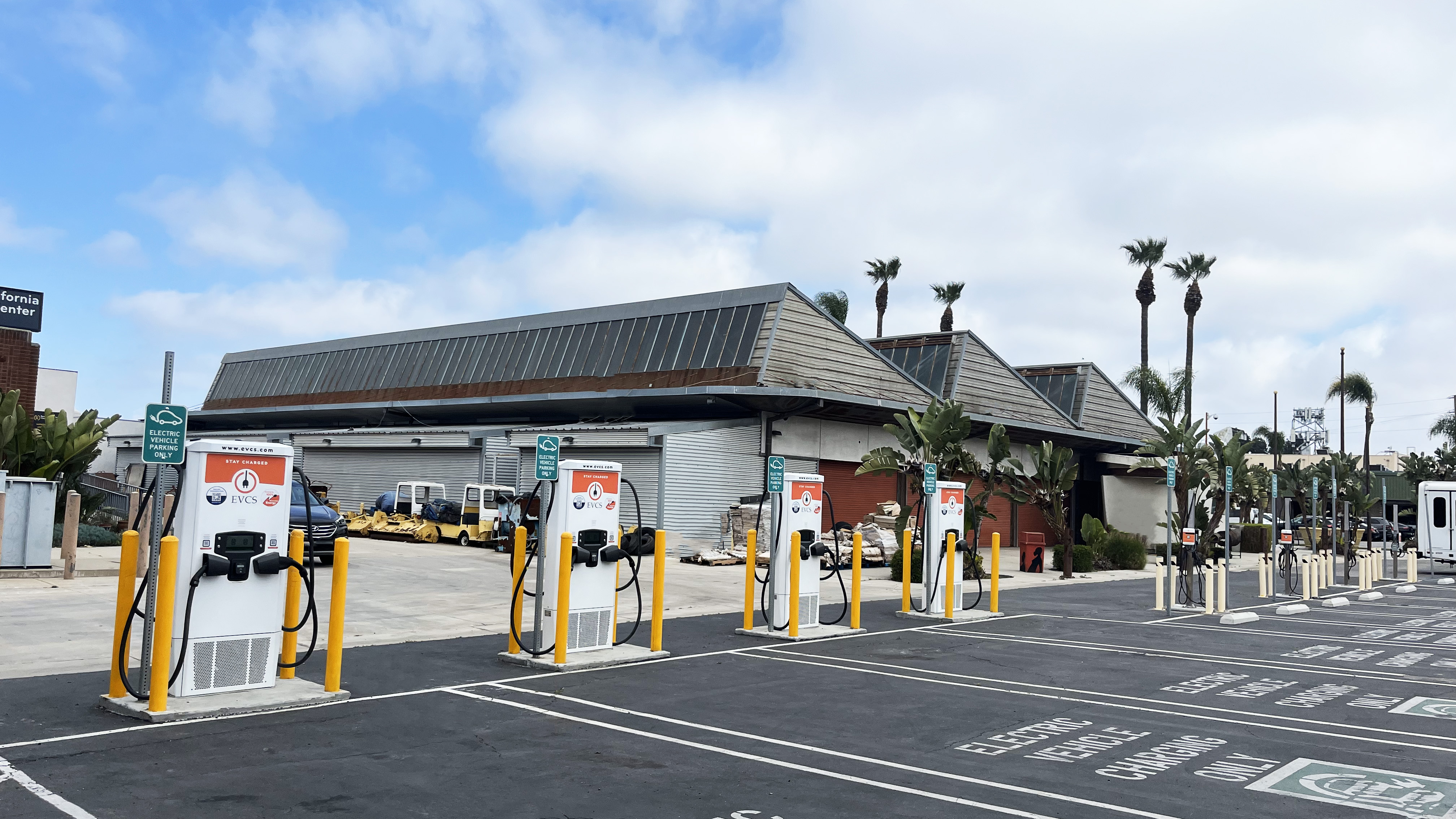 EV charging station at Watts Labor Community Action Center - Los Angeles