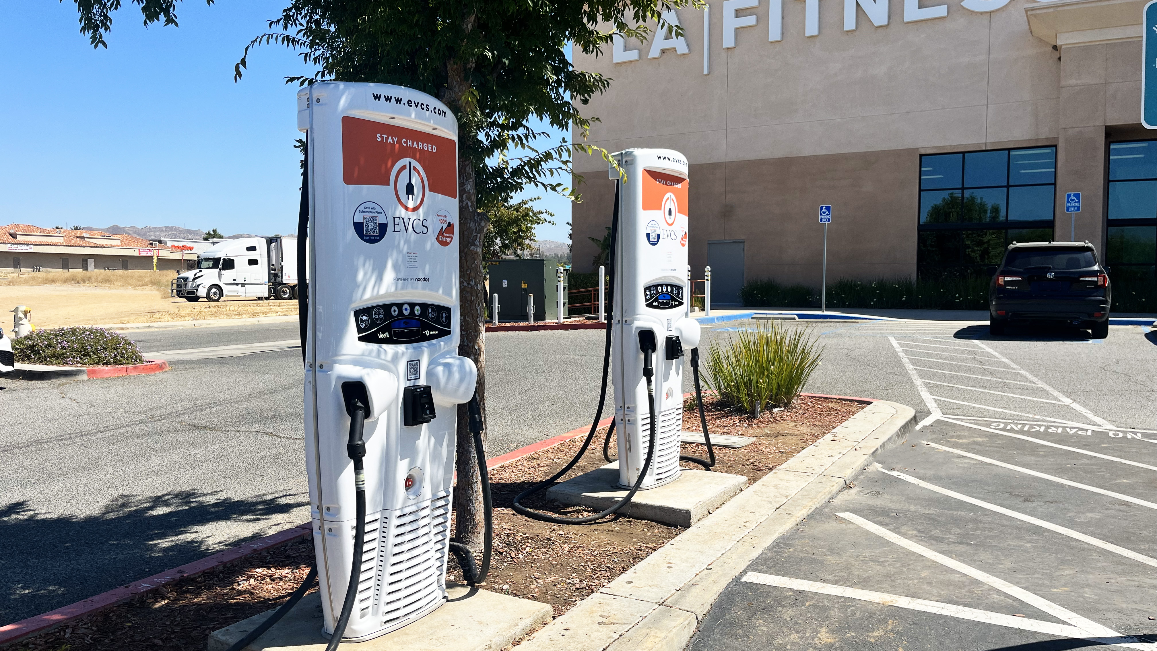EV charging station at LA Fitness - Lake Elsinore