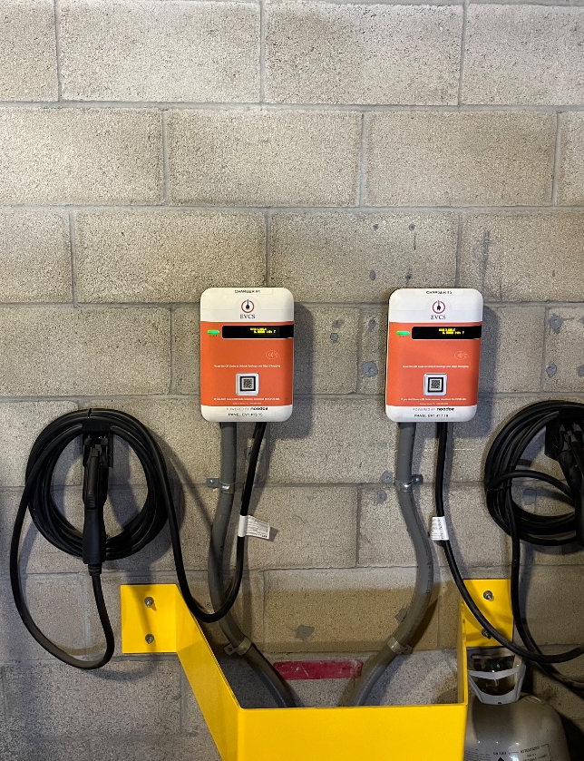 EV charging station at Vermont Retail Parking Building 4 - Los Angeles