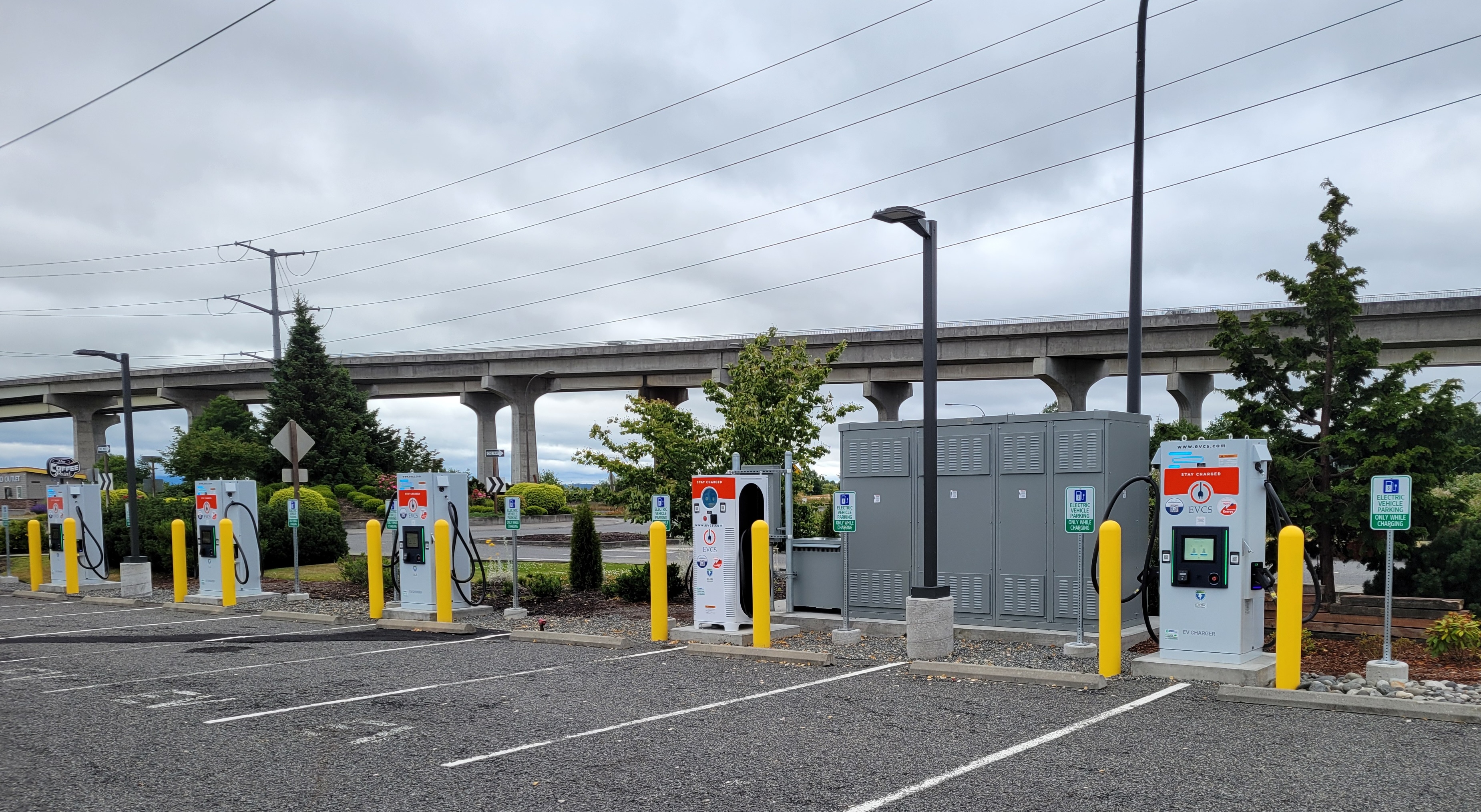 EV charging station at Swinomish Casino and Lodge