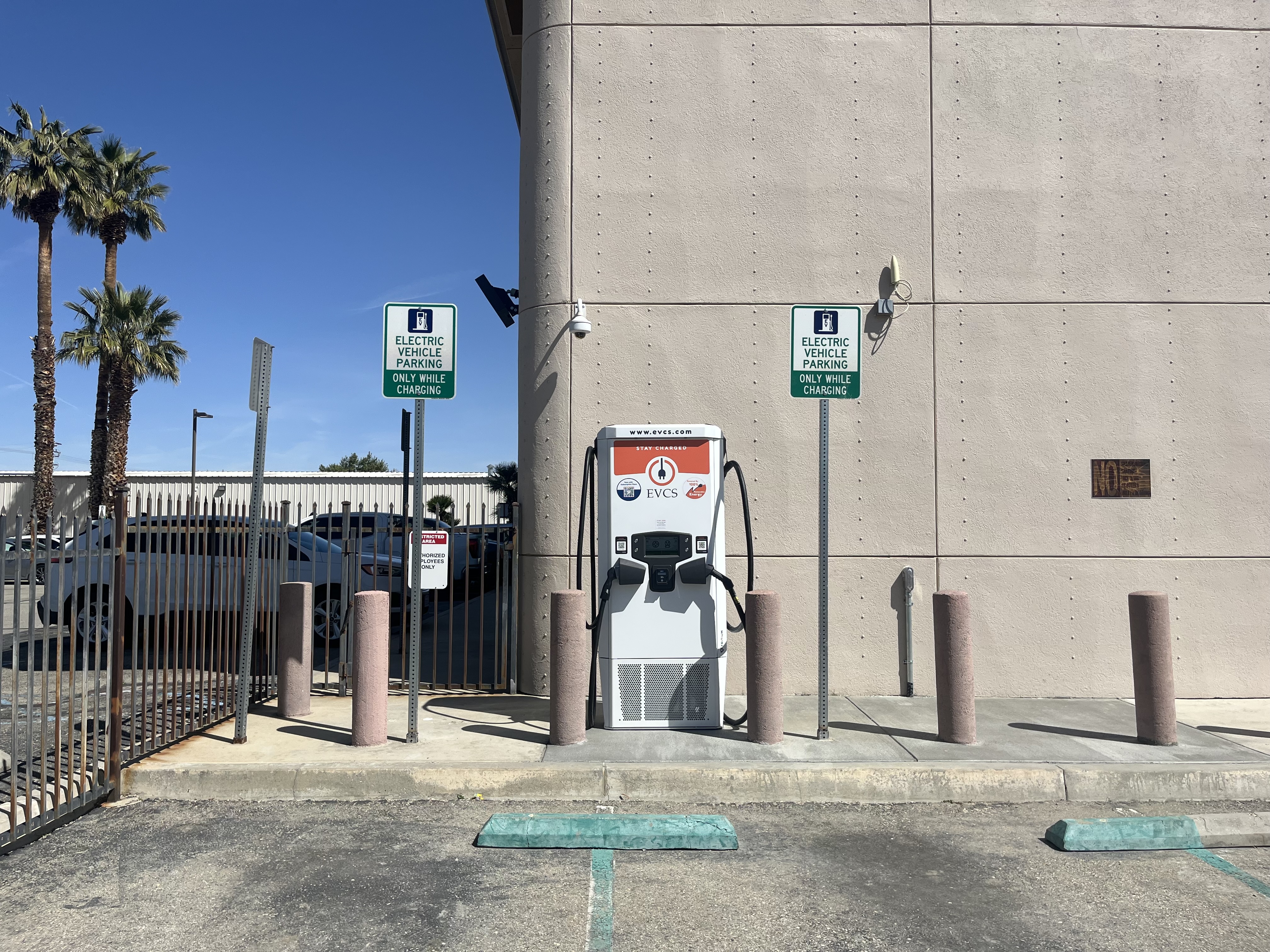 EV charging station at Palmdale Water District