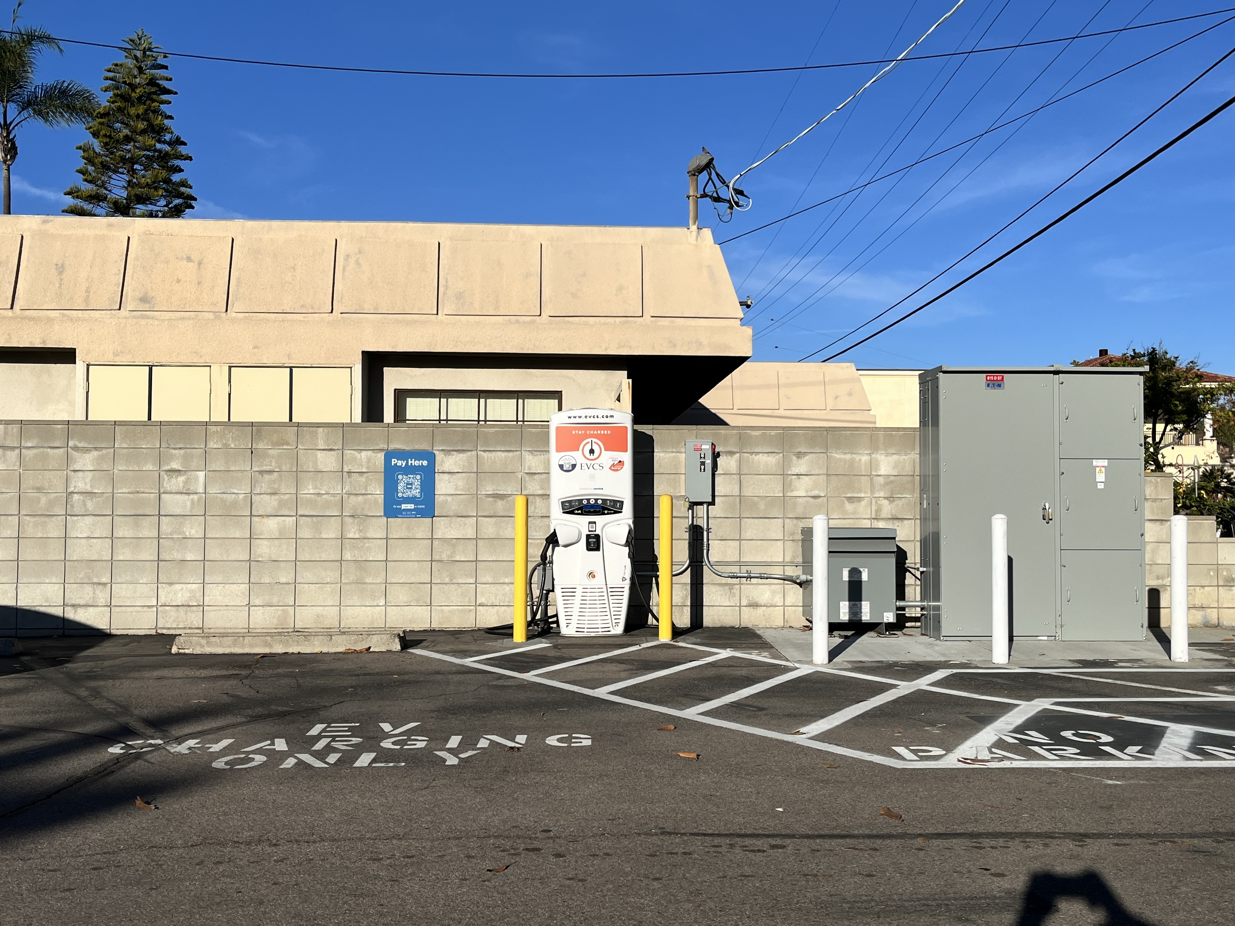 EV charging station at US Bank Coronado