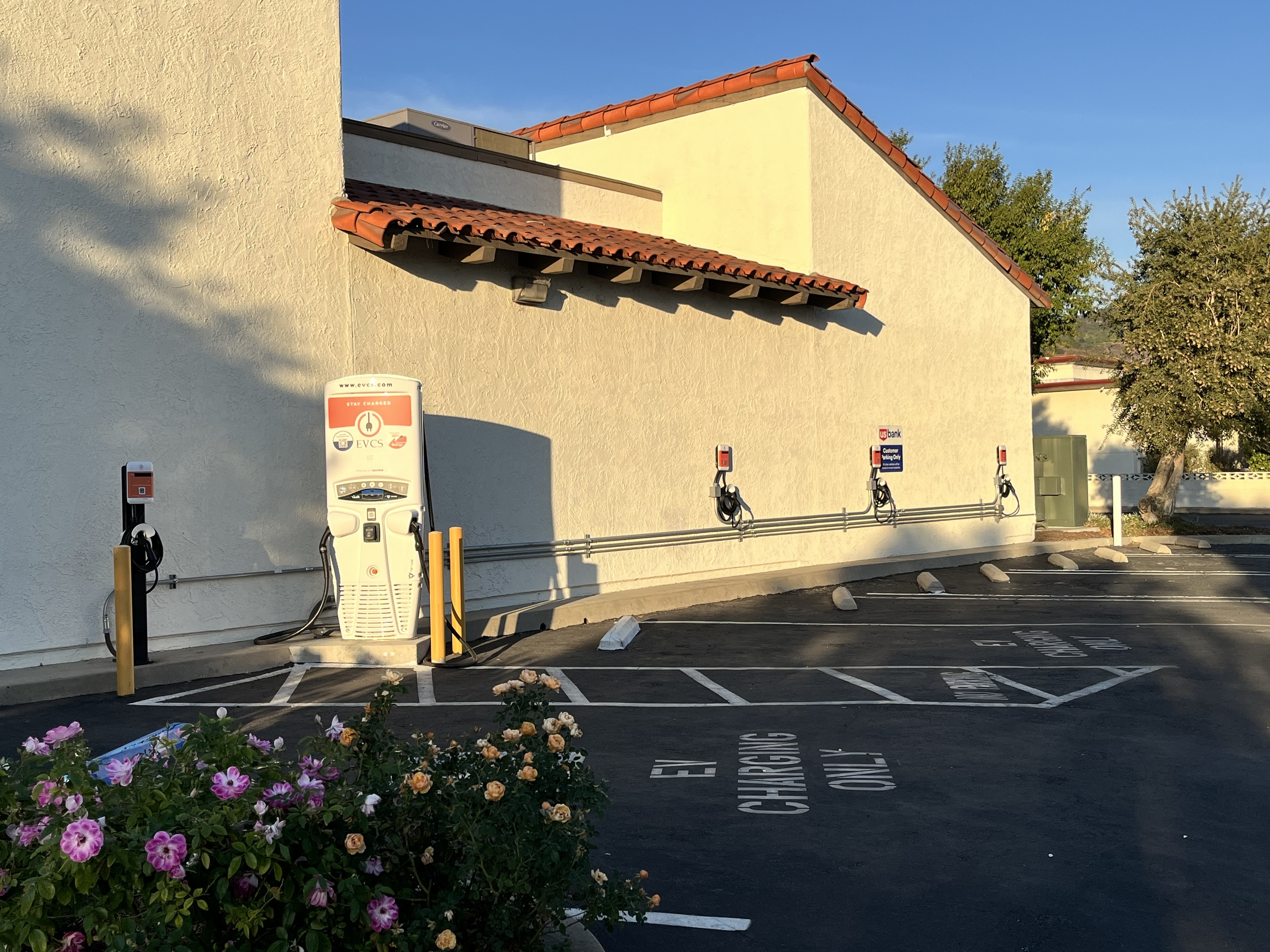 EV charging station at US Bank Fillmore